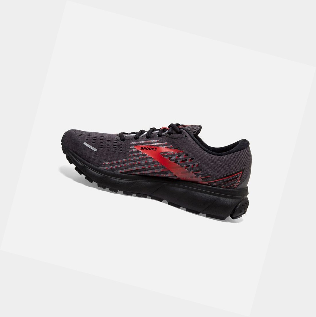 Zapatillas Running Carretera Brooks Ghost 13 GTX Hombre Negras Rojas | GAC067934