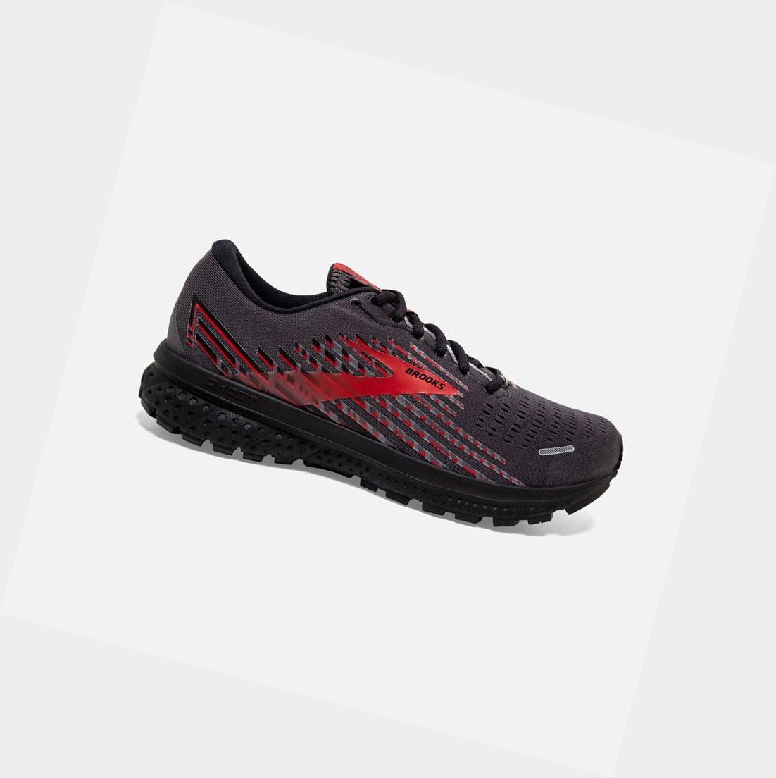 Zapatillas Running Carretera Brooks Ghost 13 GTX Hombre Negras Rojas | GAC067934