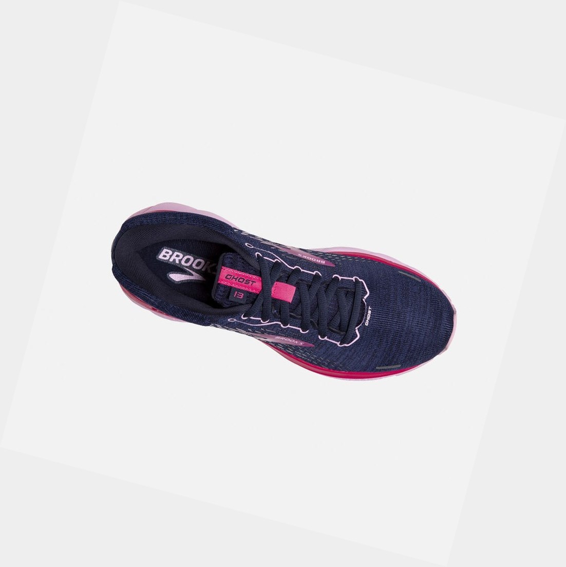 Zapatillas Running Carretera Brooks Ghost 13 Mujer Peacoat / Lilac / Raspberry | ICT978420