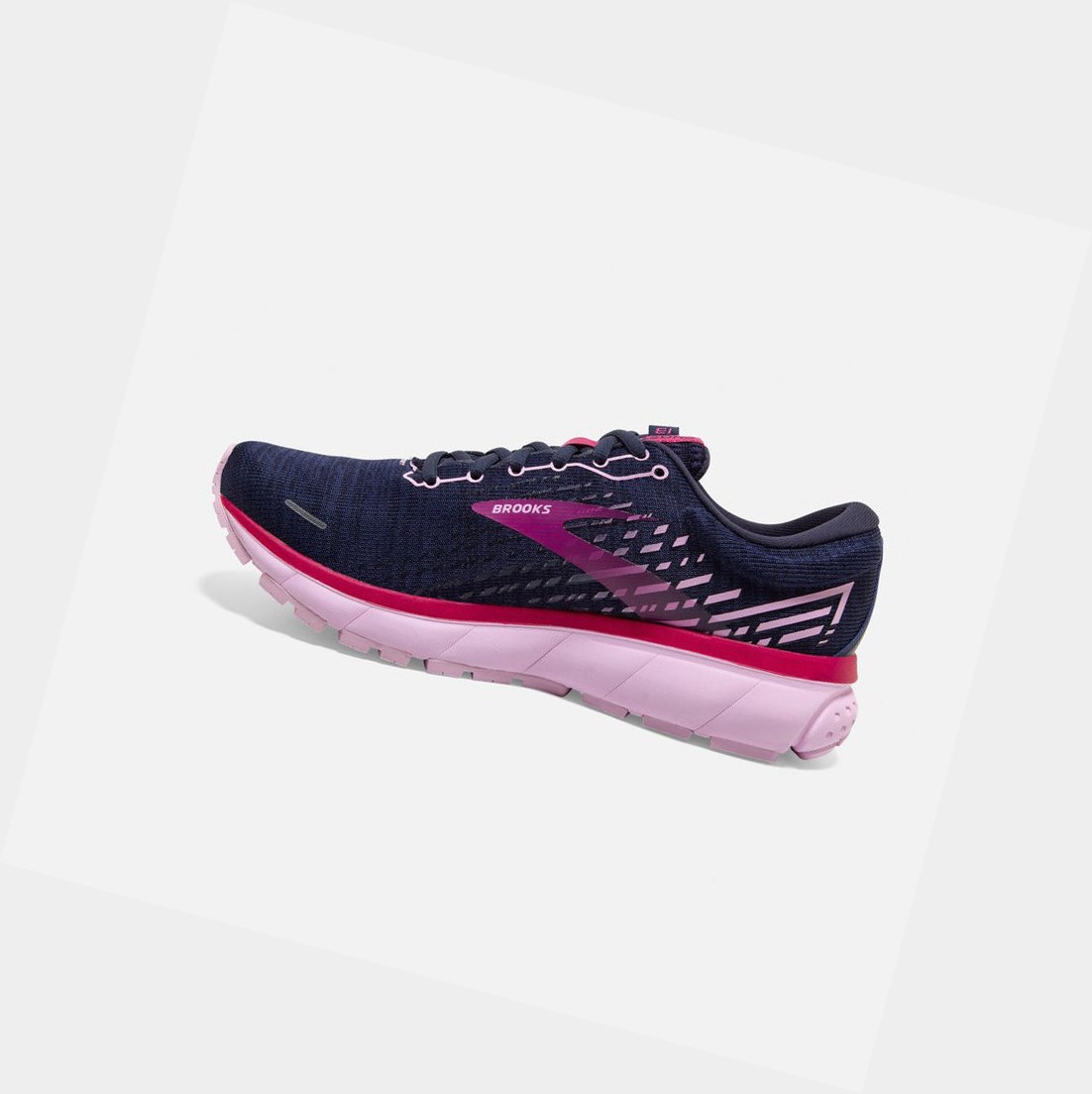 Zapatillas Running Carretera Brooks Ghost 13 Mujer Peacoat / Lilac / Raspberry | ICT978420