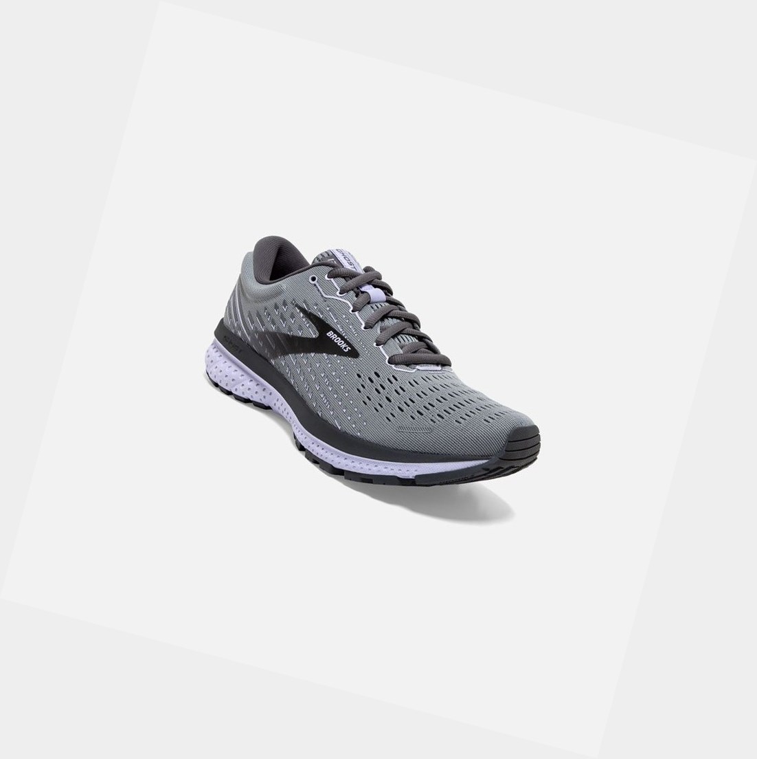 Zapatillas Running Carretera Brooks Ghost 13 Mujer Gris Moradas | JHX389261