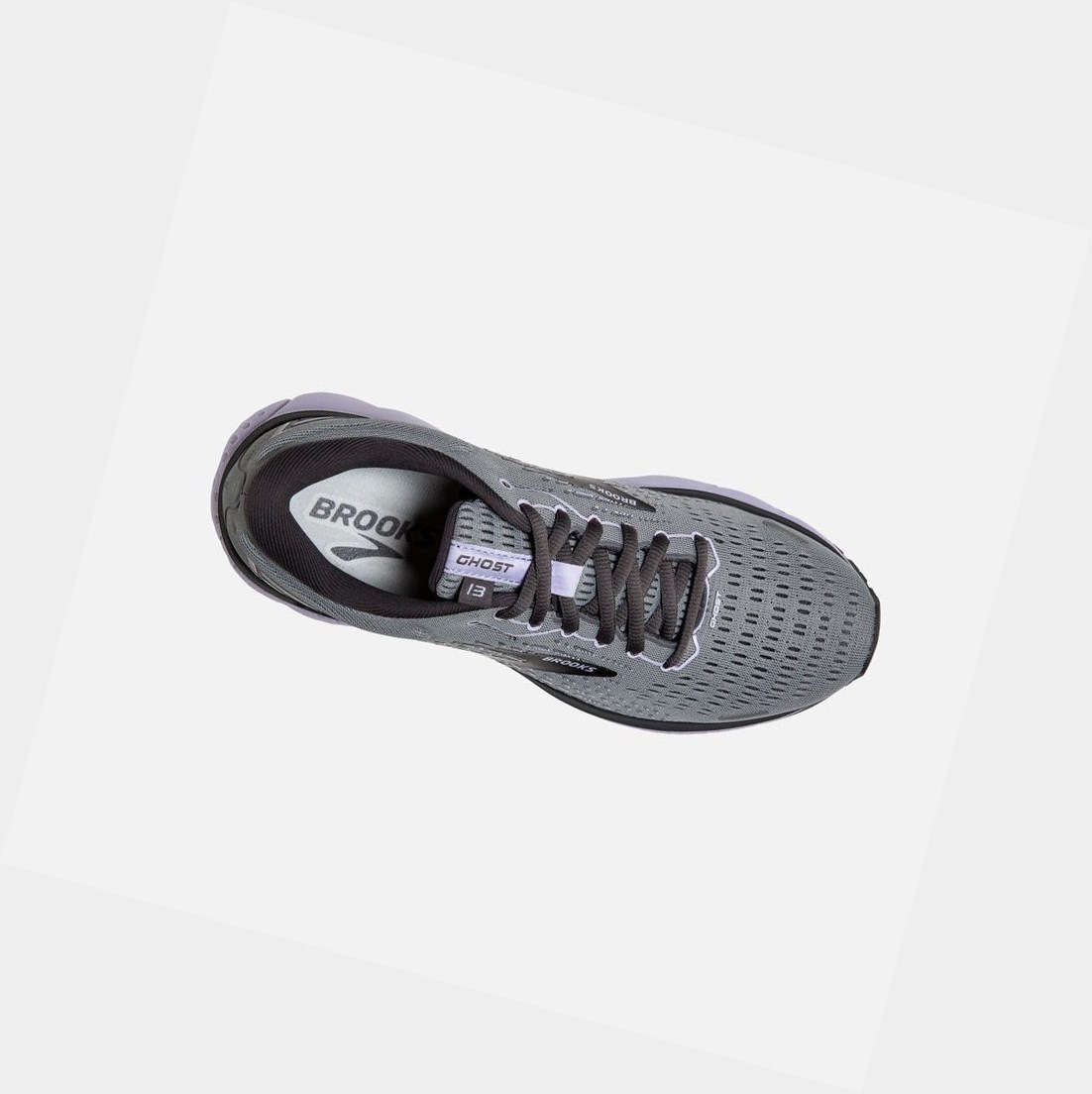 Zapatillas Running Carretera Brooks Ghost 13 Mujer Gris Moradas | JHX389261