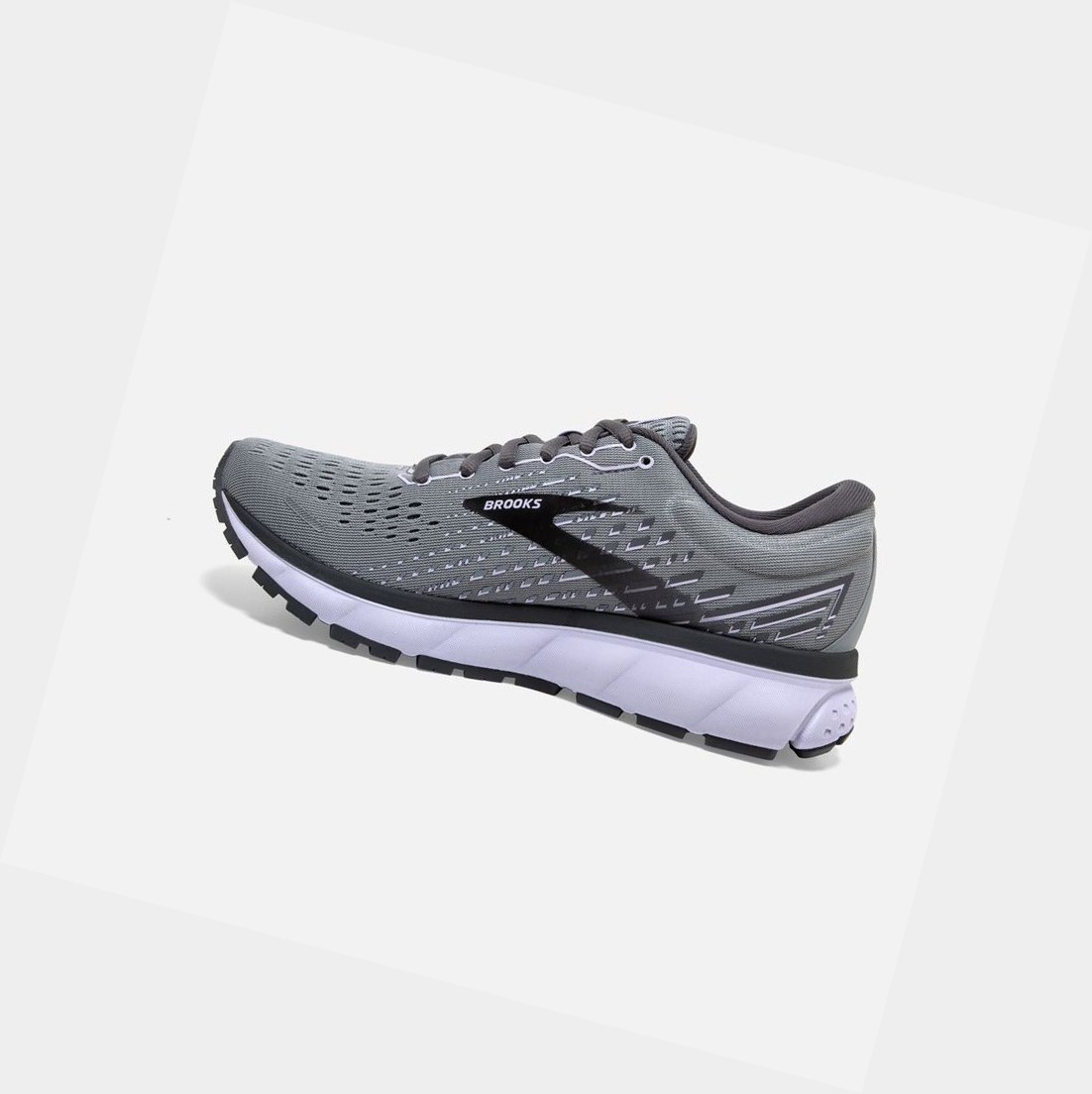 Zapatillas Running Carretera Brooks Ghost 13 Mujer Gris Moradas | JHX389261