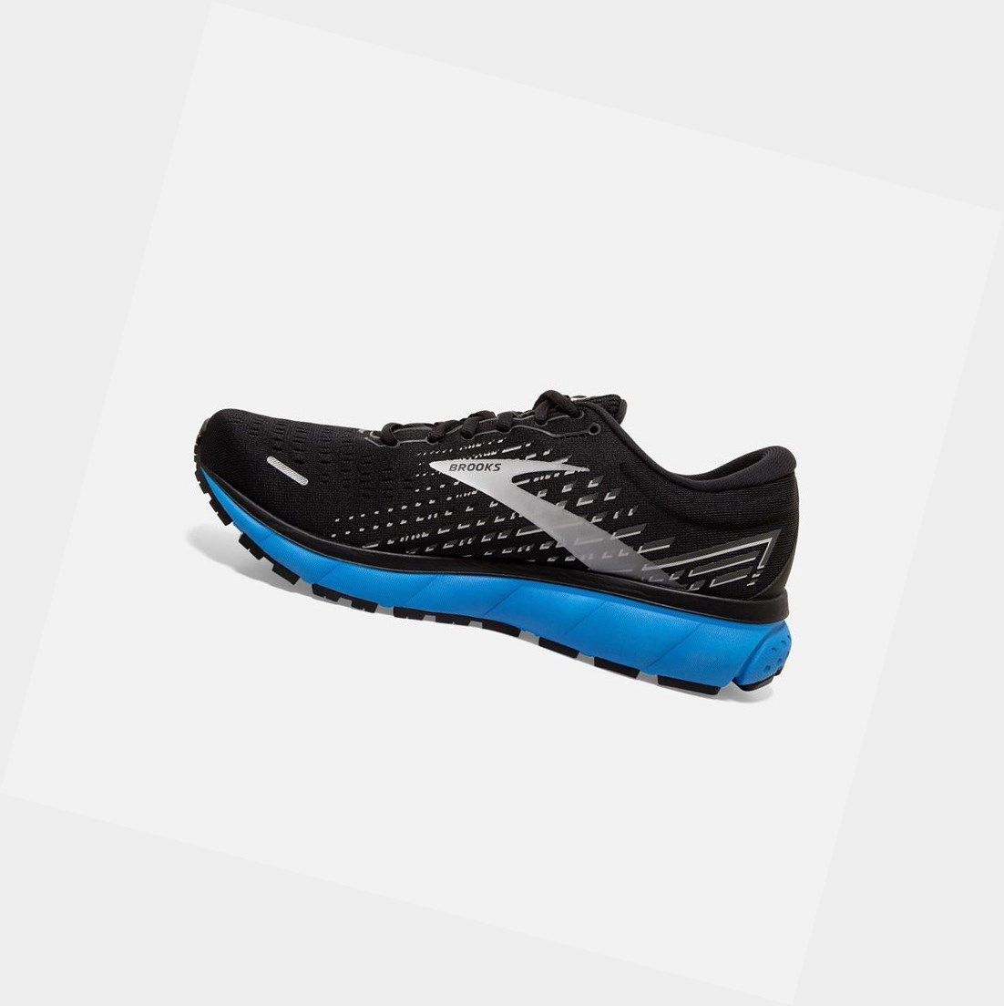 Zapatillas Running Carretera Brooks Ghost 13 Hombre Negras Gris Azules | JYP095827