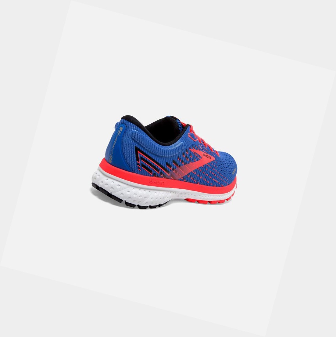 Zapatillas Running Carretera Brooks Ghost 13 Mujer Azules Coral Blancas | UFX738905