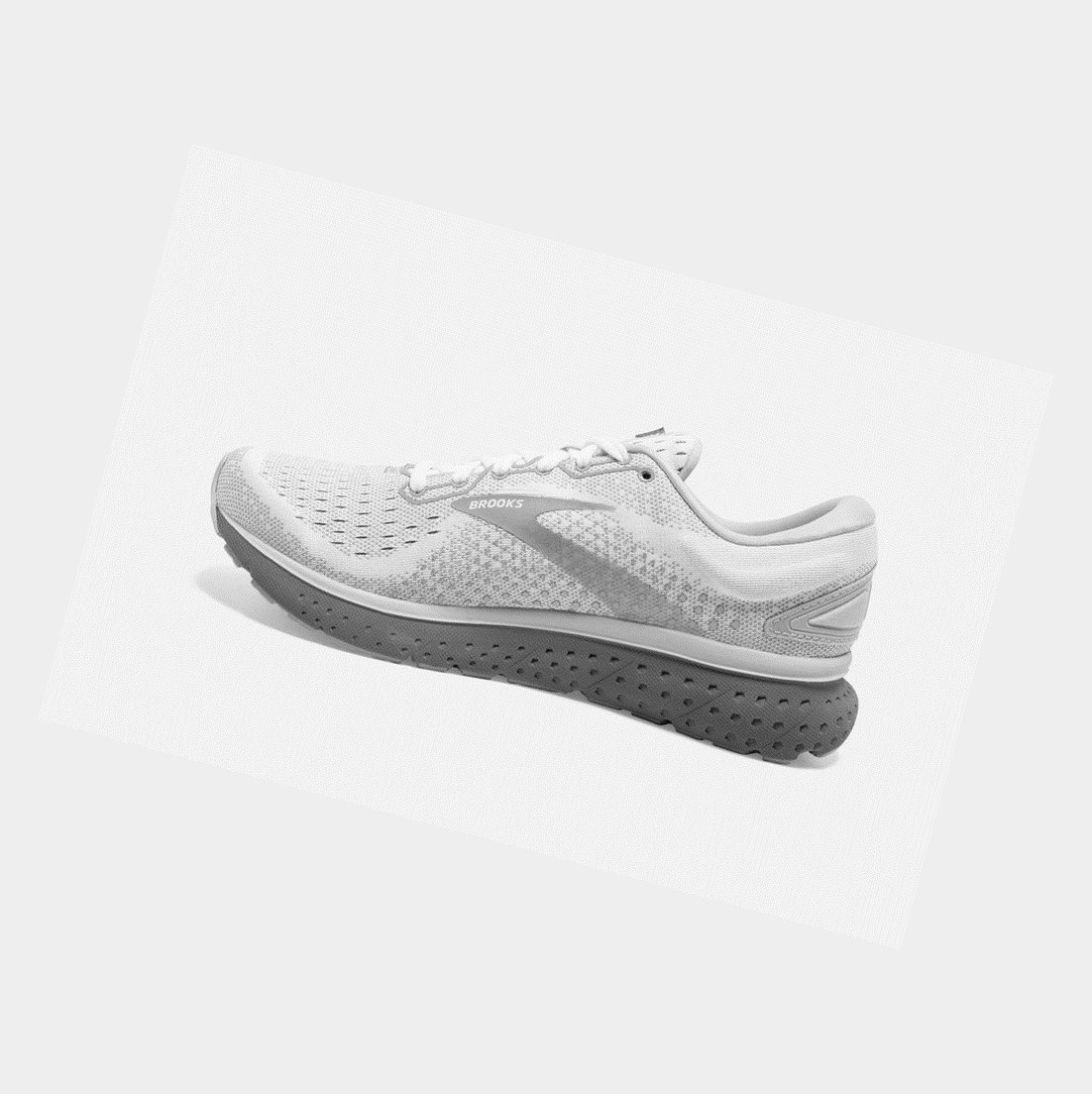 Zapatillas Running Carretera Brooks Glycerin 18 Mujer Blancas Gris | AYX351902