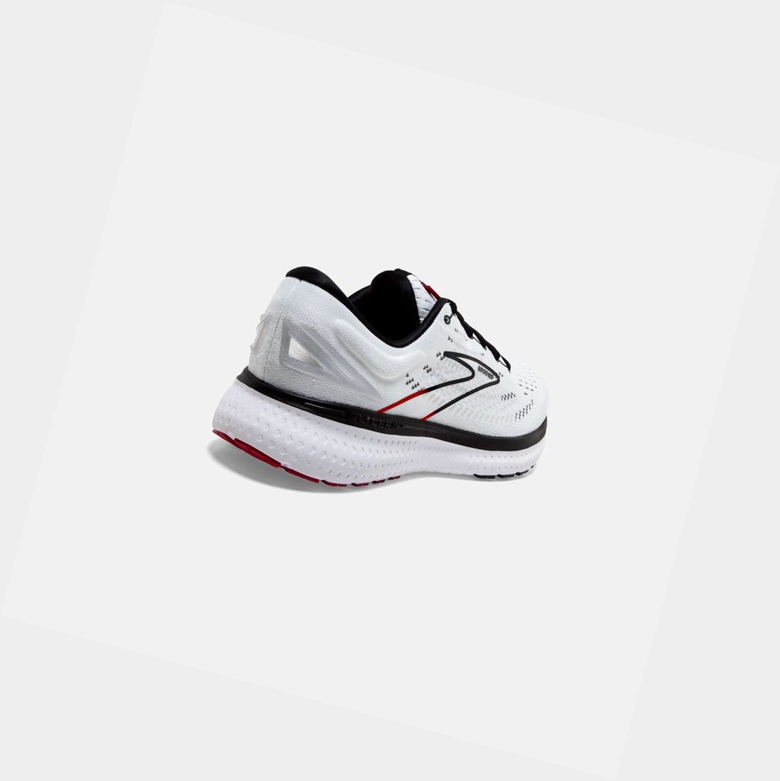 Zapatillas Running Carretera Brooks Glycerin 19 Hombre Blancas Negras Rojas | CLK623154