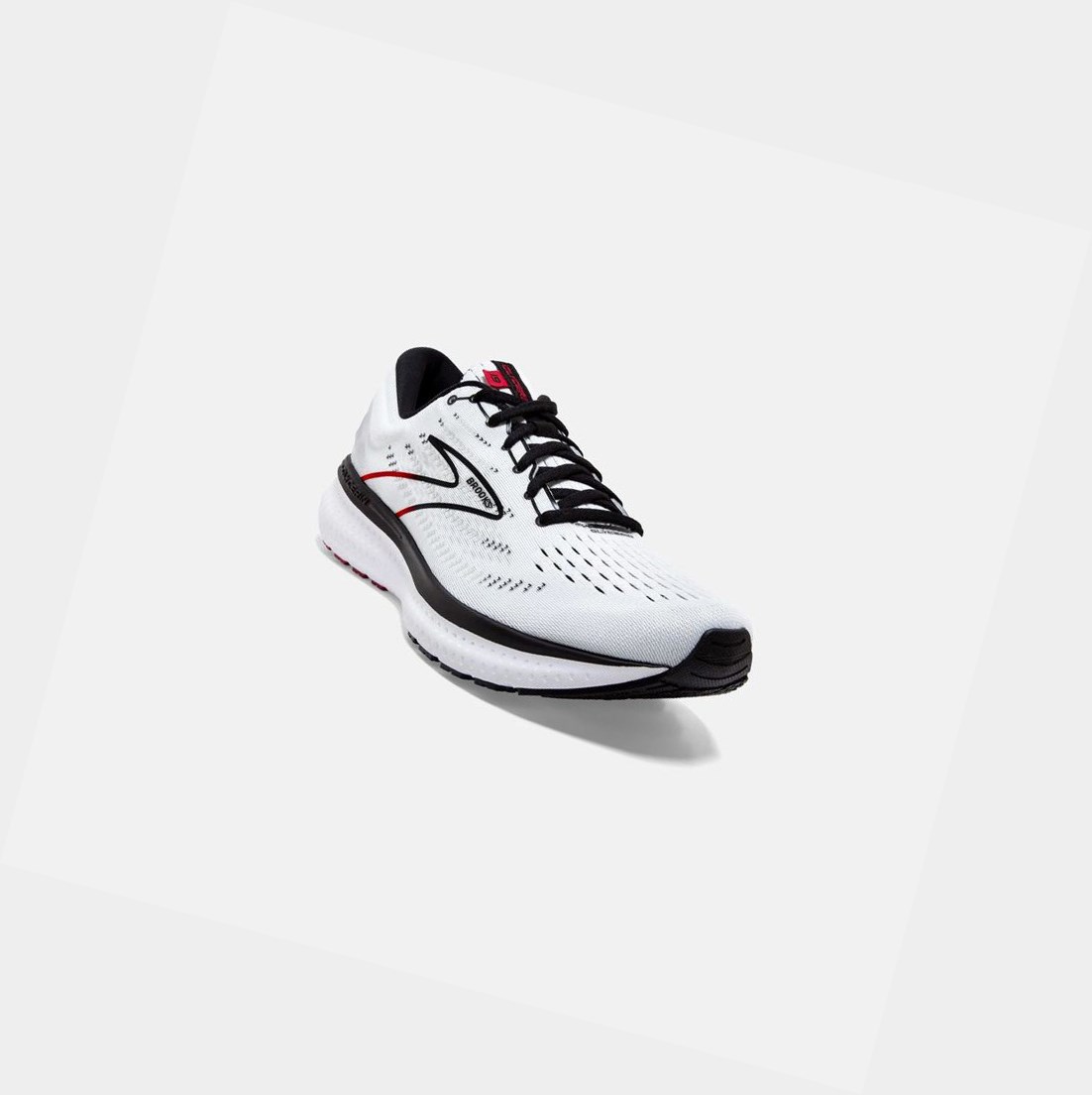 Zapatillas Running Carretera Brooks Glycerin 19 Hombre Blancas Negras Rojas | CLK623154