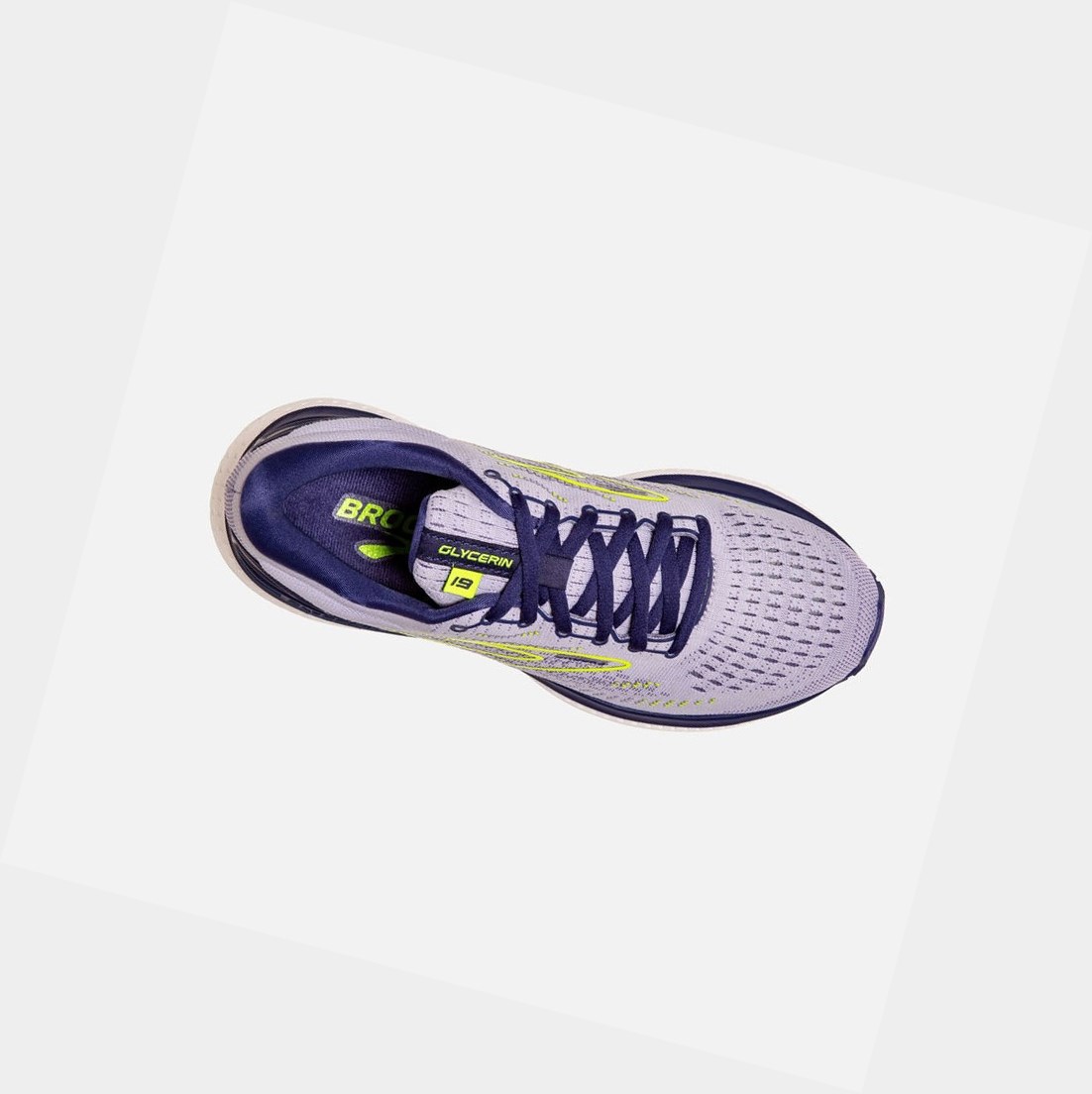 Zapatillas Running Carretera Brooks Glycerin 19 Mujer Lavanda Azules | EUZ314569