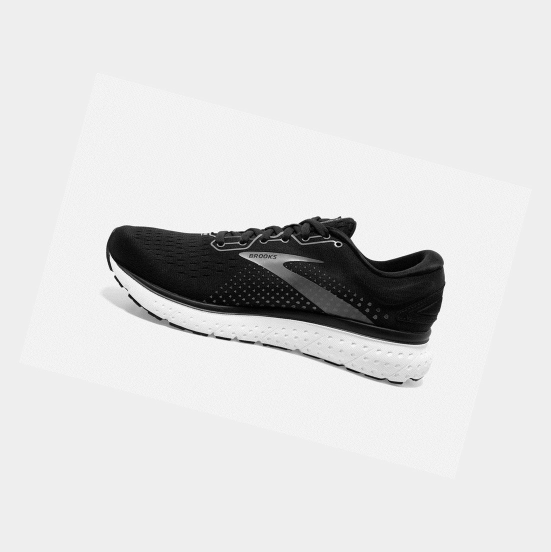 Zapatillas Running Carretera Brooks Glycerin 18 Hombre Negras Blancas | GXY951283