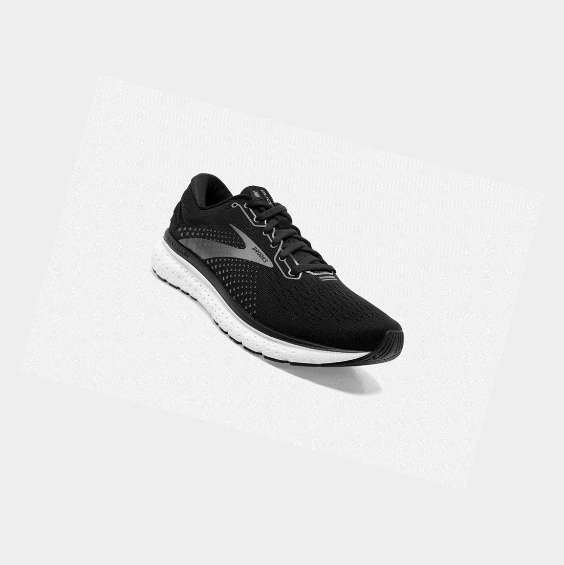 Zapatillas Running Carretera Brooks Glycerin 18 Hombre Negras Blancas | GXY951283