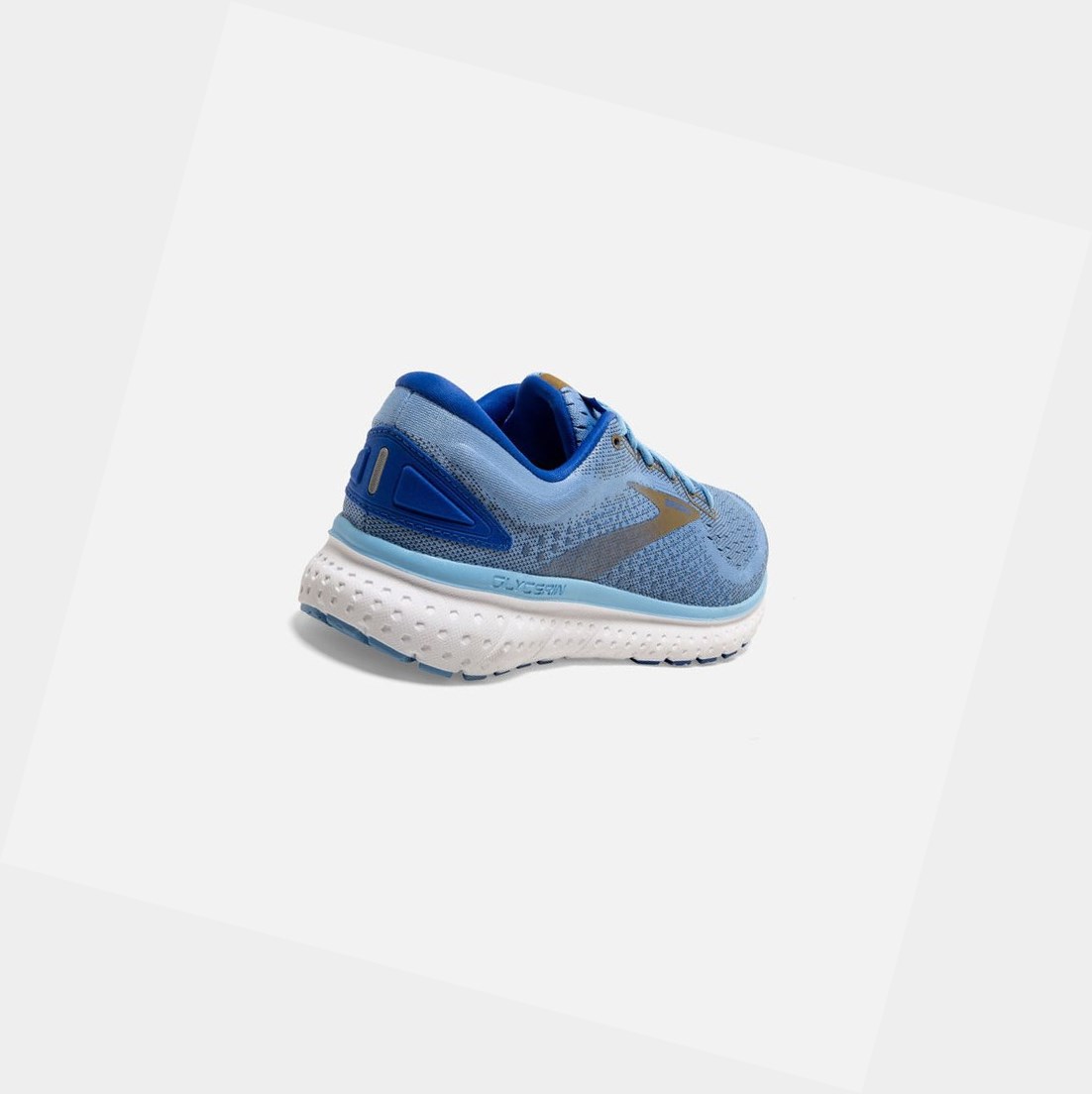 Zapatillas Running Carretera Brooks Glycerin 18 Mujer Azules Doradas | HVA471650