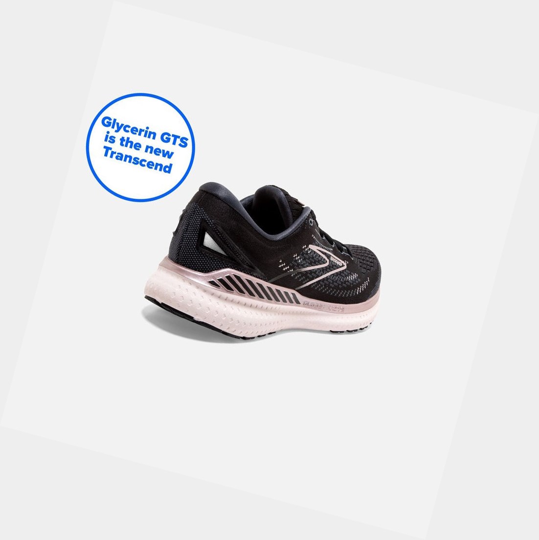 Zapatillas Running Carretera Brooks Glycerin GTS 19 Mujer Negras | LHV820563