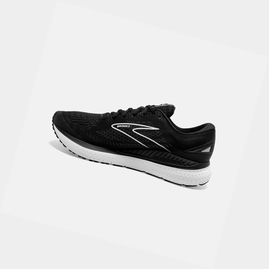 Zapatillas Running Carretera Brooks Glycerin GTS 19 Hombre Negras Blancas | NKR385912