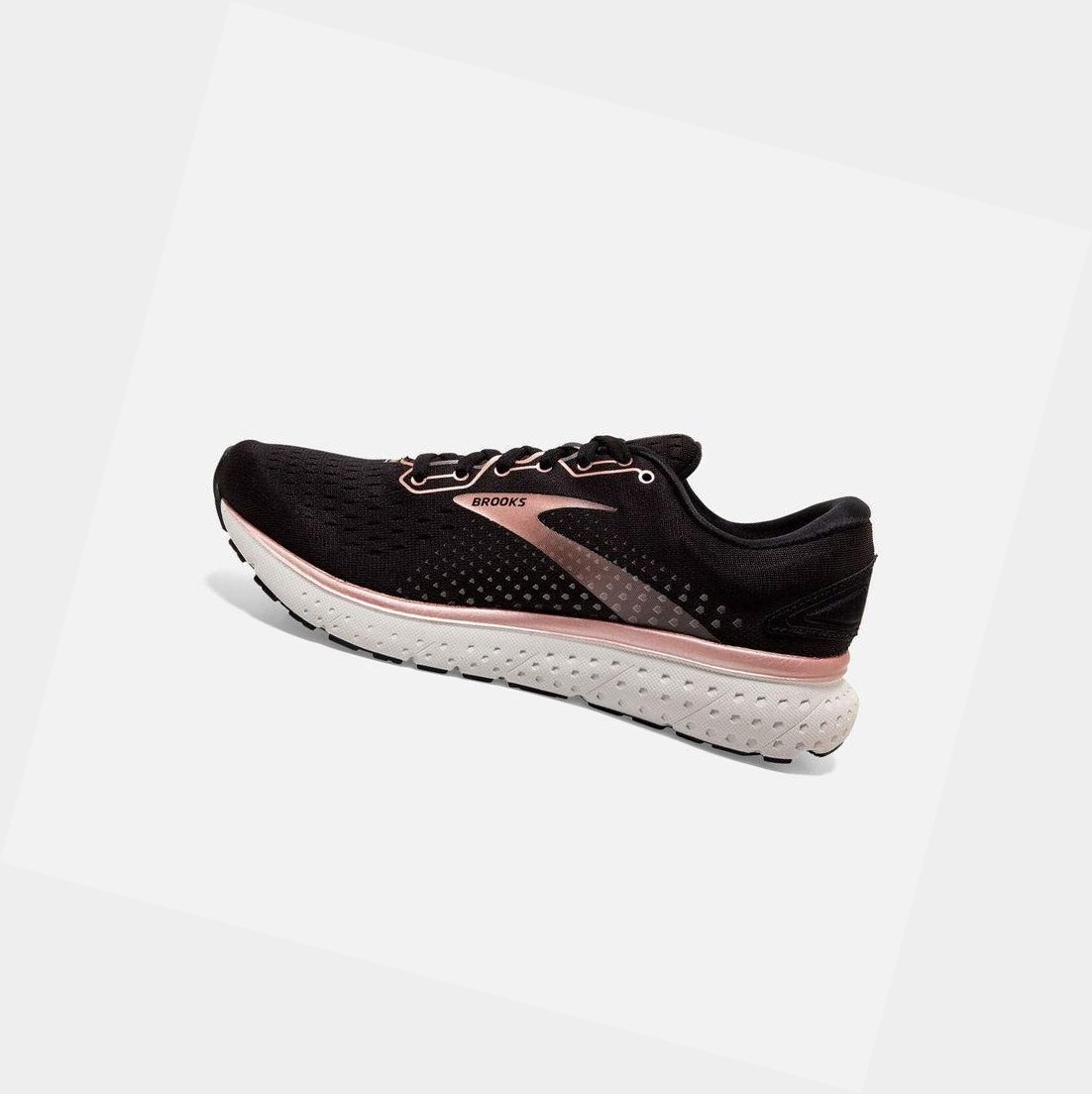 Zapatillas Running Carretera Brooks Glycerin 18 Mujer Negras Rosas Doradas Gris | OHZ567410