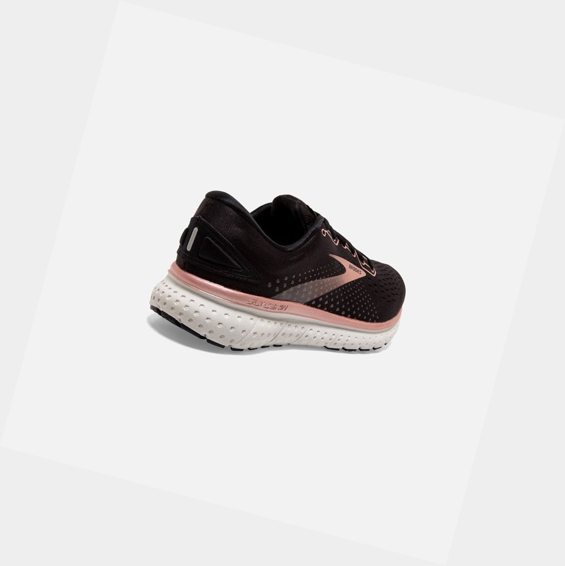 Zapatillas Running Carretera Brooks Glycerin 18 Mujer Negras Rosas Doradas Gris | OHZ567410