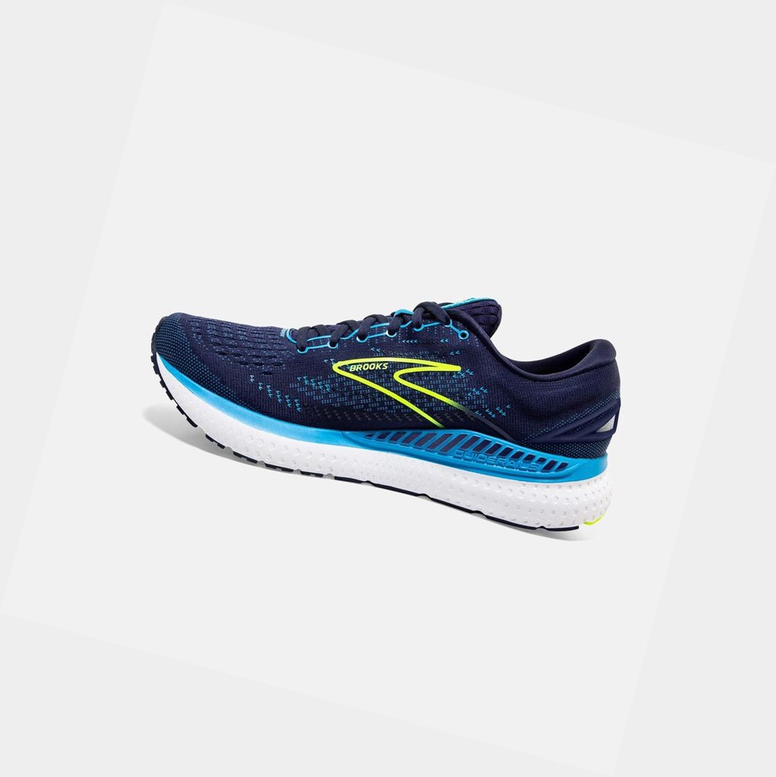 Zapatillas Running Carretera Brooks Glycerin GTS 19 Hombre Azul Marino Azules | XRT512346