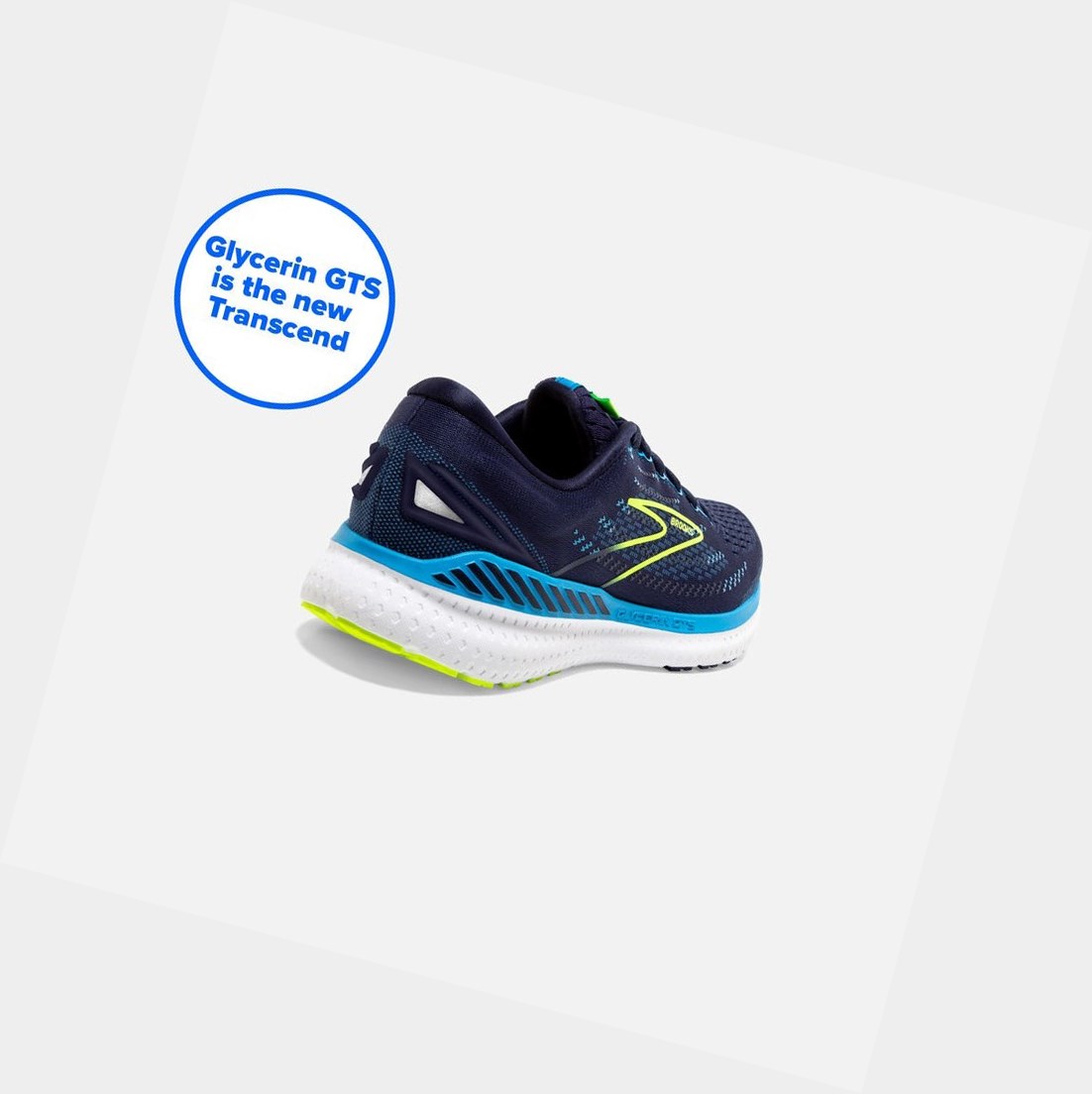 Zapatillas Running Carretera Brooks Glycerin GTS 19 Hombre Azul Marino Azules | XRT512346