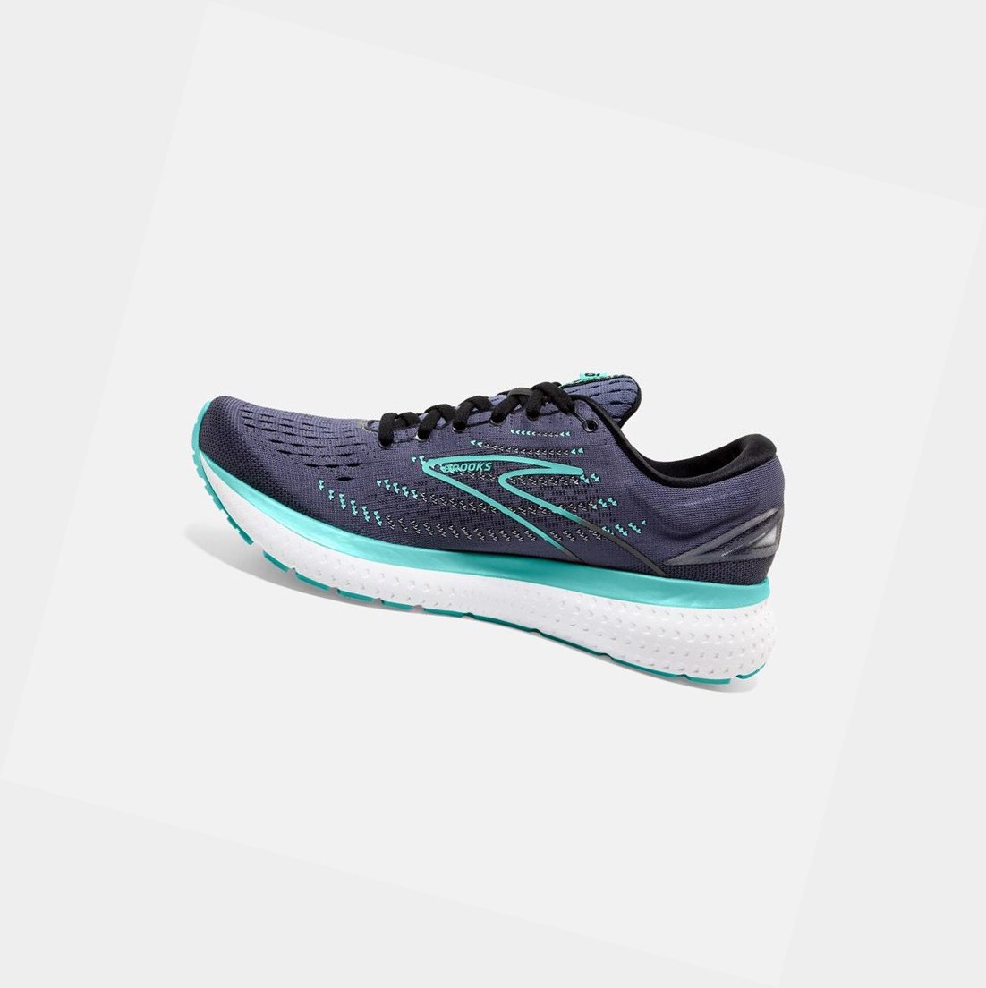 Zapatillas Running Carretera Brooks Glycerin 19 Mujer Negras Azules | YRI052863