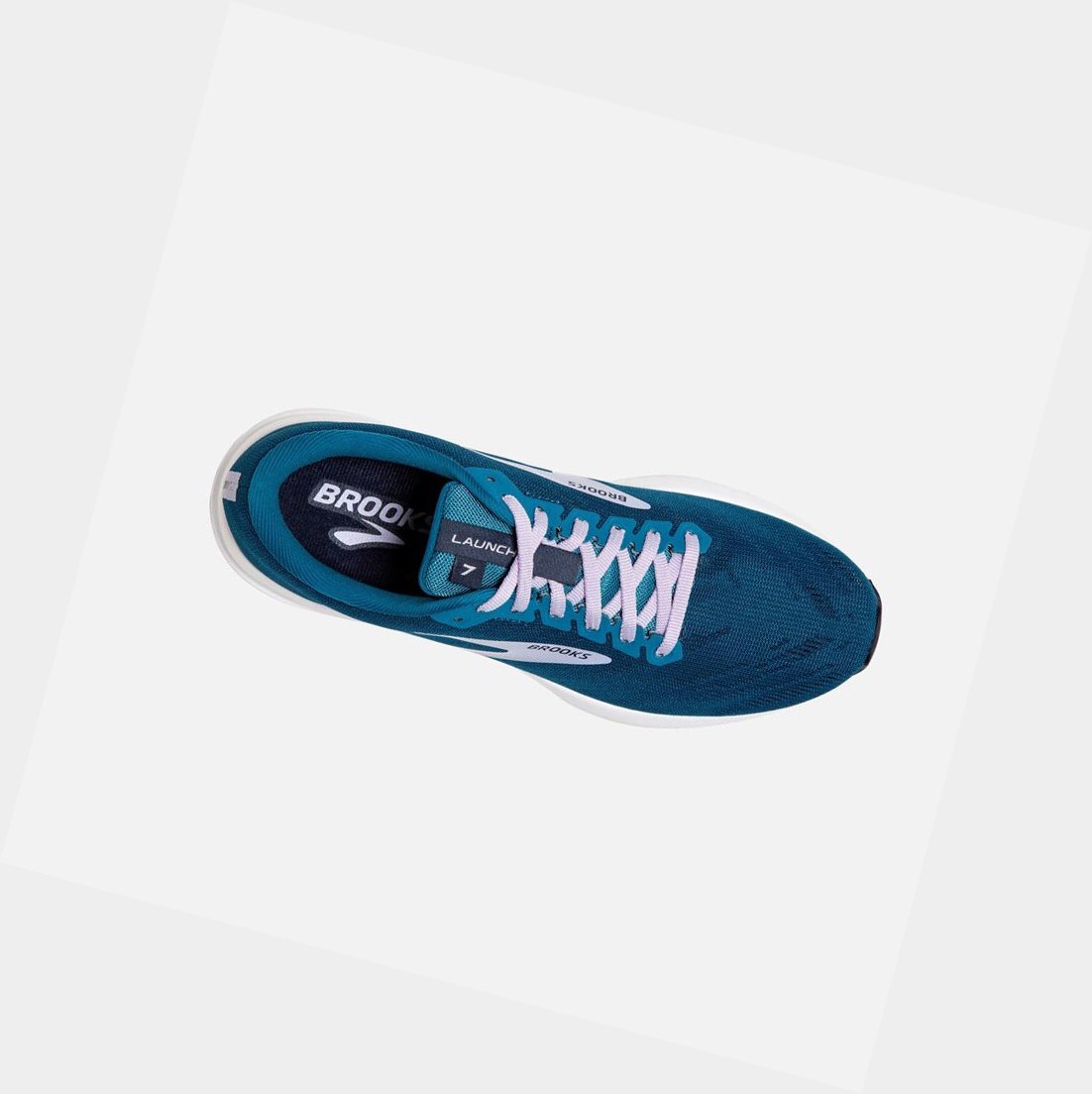 Zapatillas Running Carretera Brooks Launch 7 Mujer Azules Moradas | CLK521749