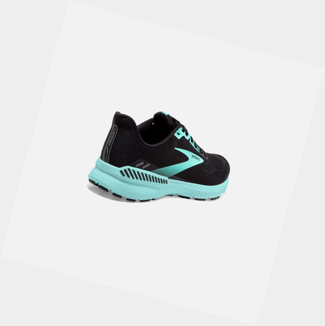 Zapatillas Running Carretera Brooks Launch GTS 8 Mujer Negras Azules | PKE360415