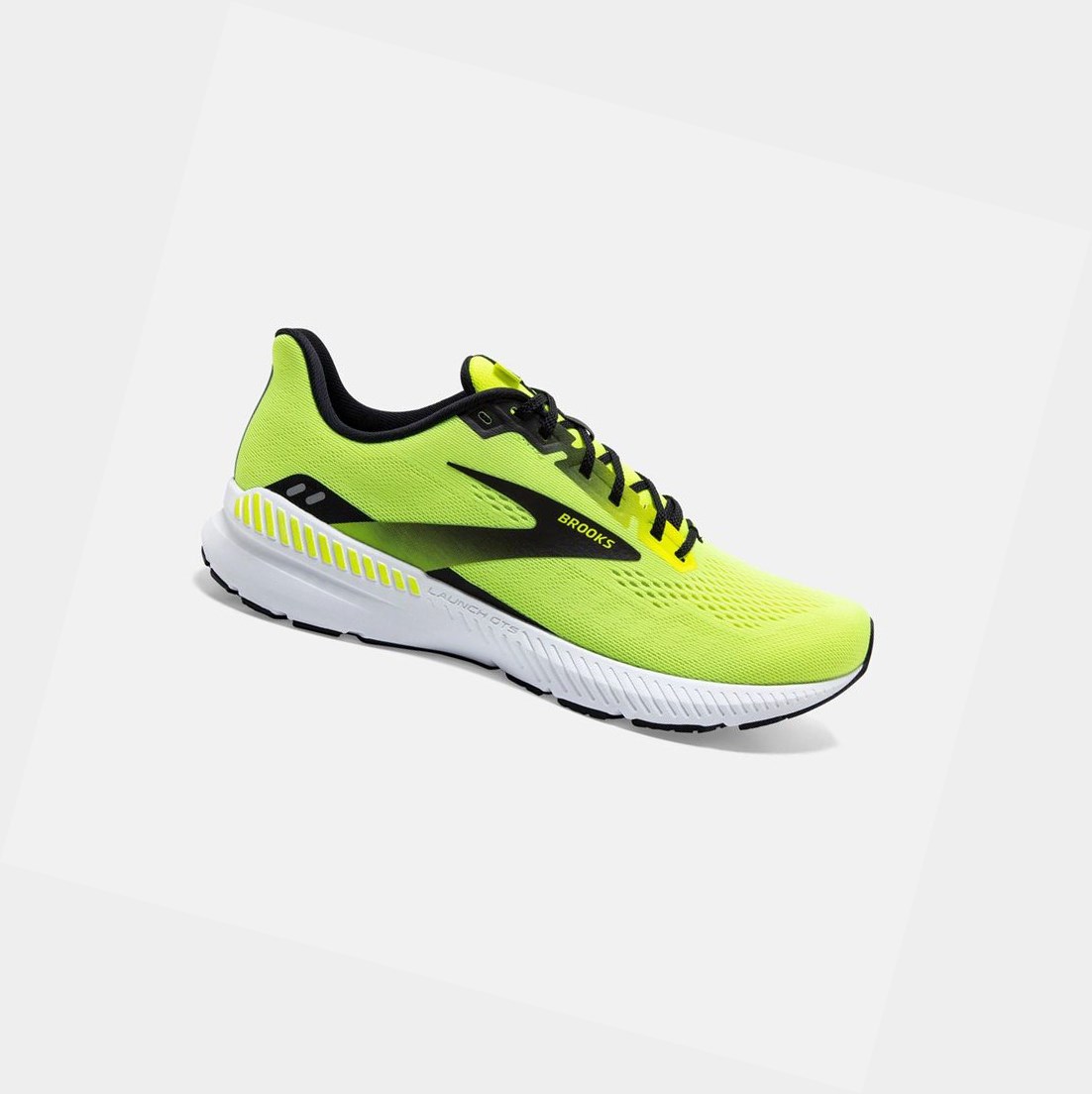 Zapatillas Running Carretera Brooks Launch GTS 8 Hombre Negras Blancas | PVD673918