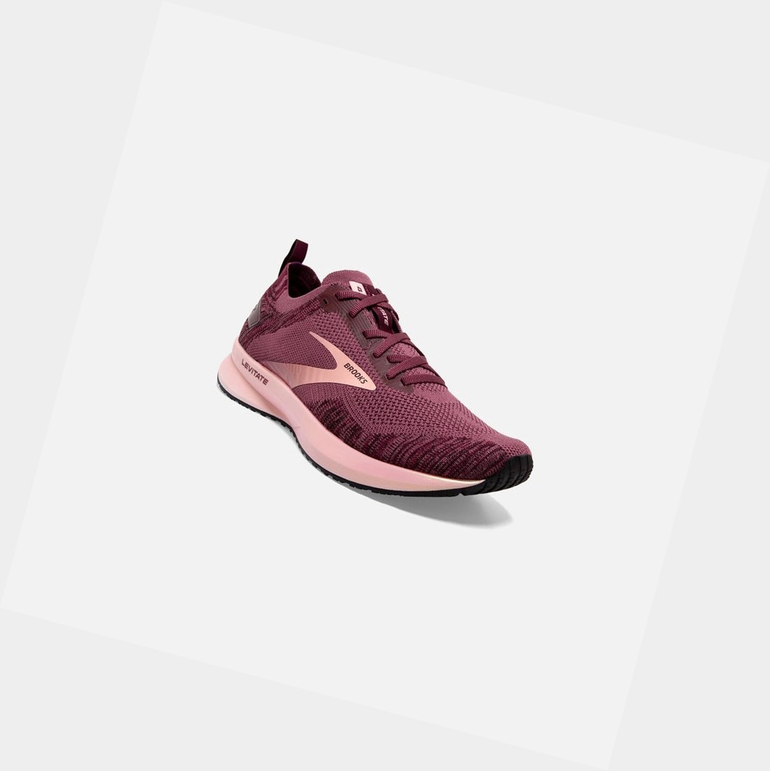 Zapatillas Running Carretera Brooks Levitate 4 Mujer Coral | LNS396012