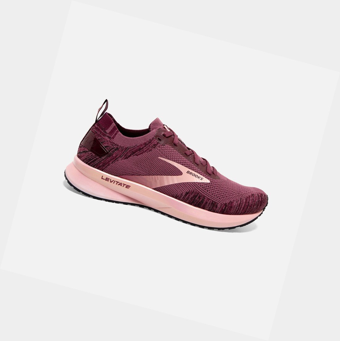 Zapatillas Running Carretera Brooks Levitate 4 Mujer Coral | LNS396012