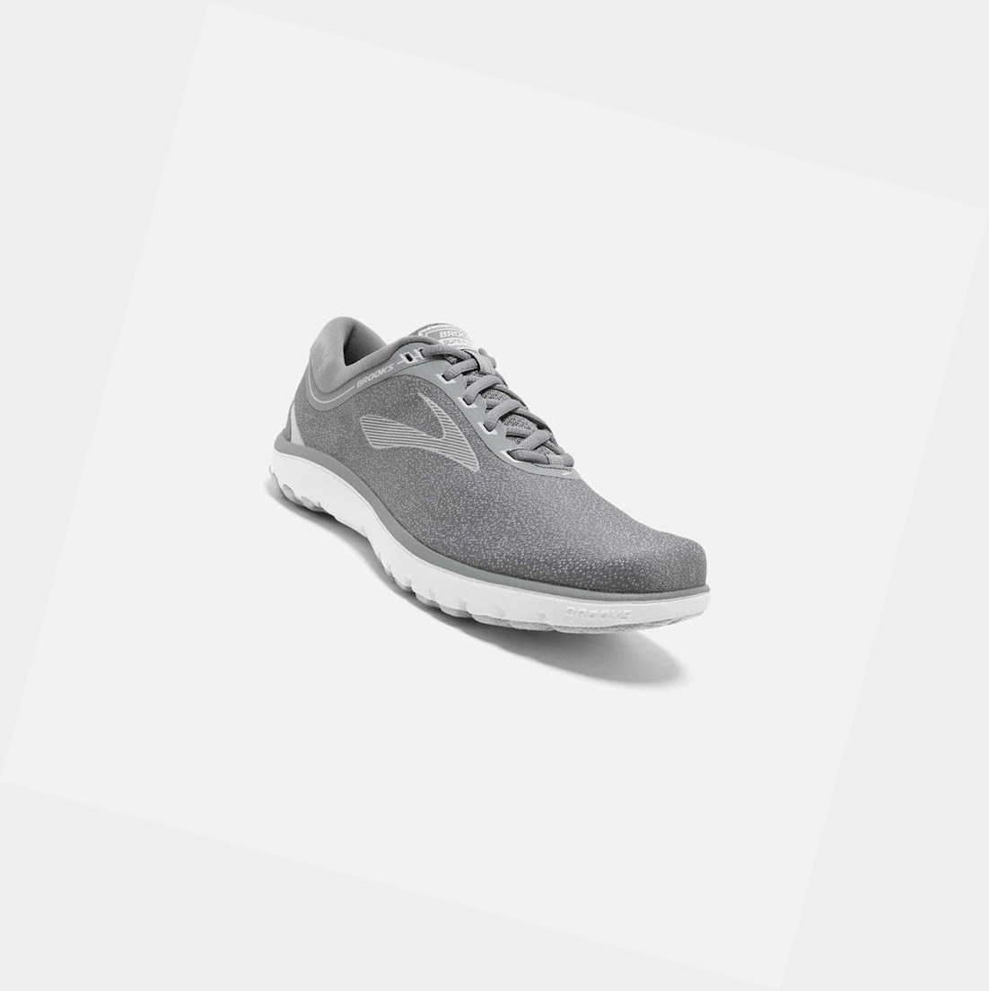 Zapatillas Running Carretera Brooks PureFlow 7 Mujer Gris Blancas | ZYM701965