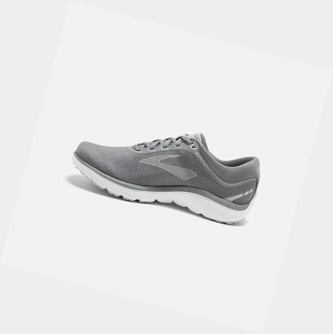 Zapatillas Running Carretera Brooks PureFlow 7 Mujer Gris Blancas | ZYM701965