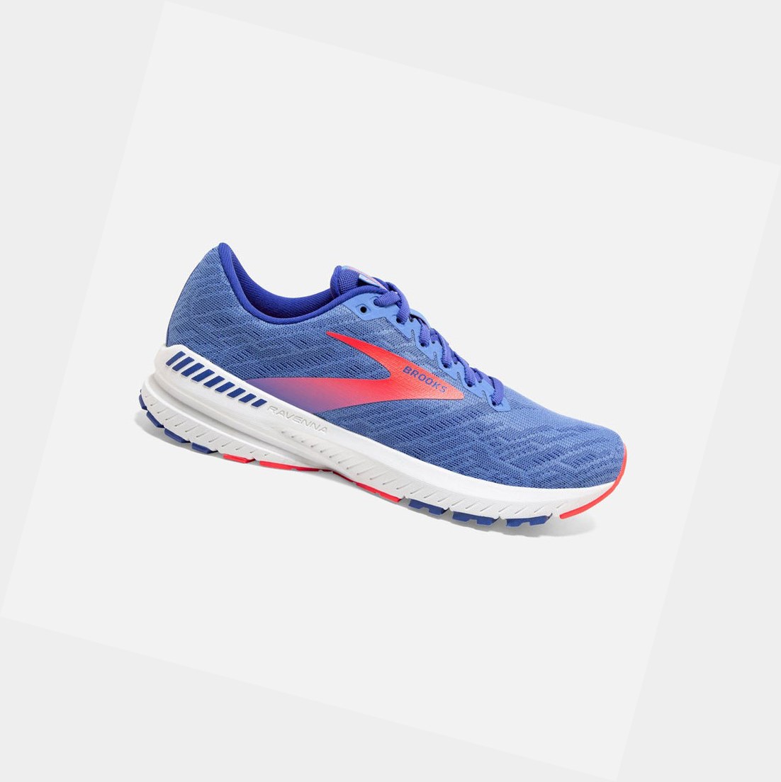 Zapatillas Running Carretera Brooks Ravenna 11 Mujer Azules Coral | EZQ917840