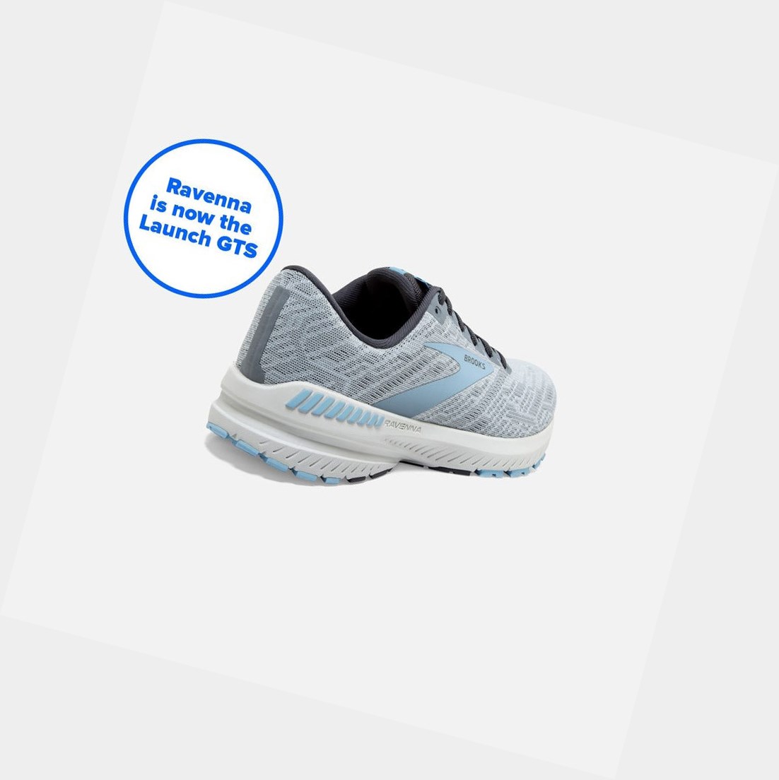 Zapatillas Running Carretera Brooks Ravenna 11 Mujer Azules Claro Gris | PQB879052