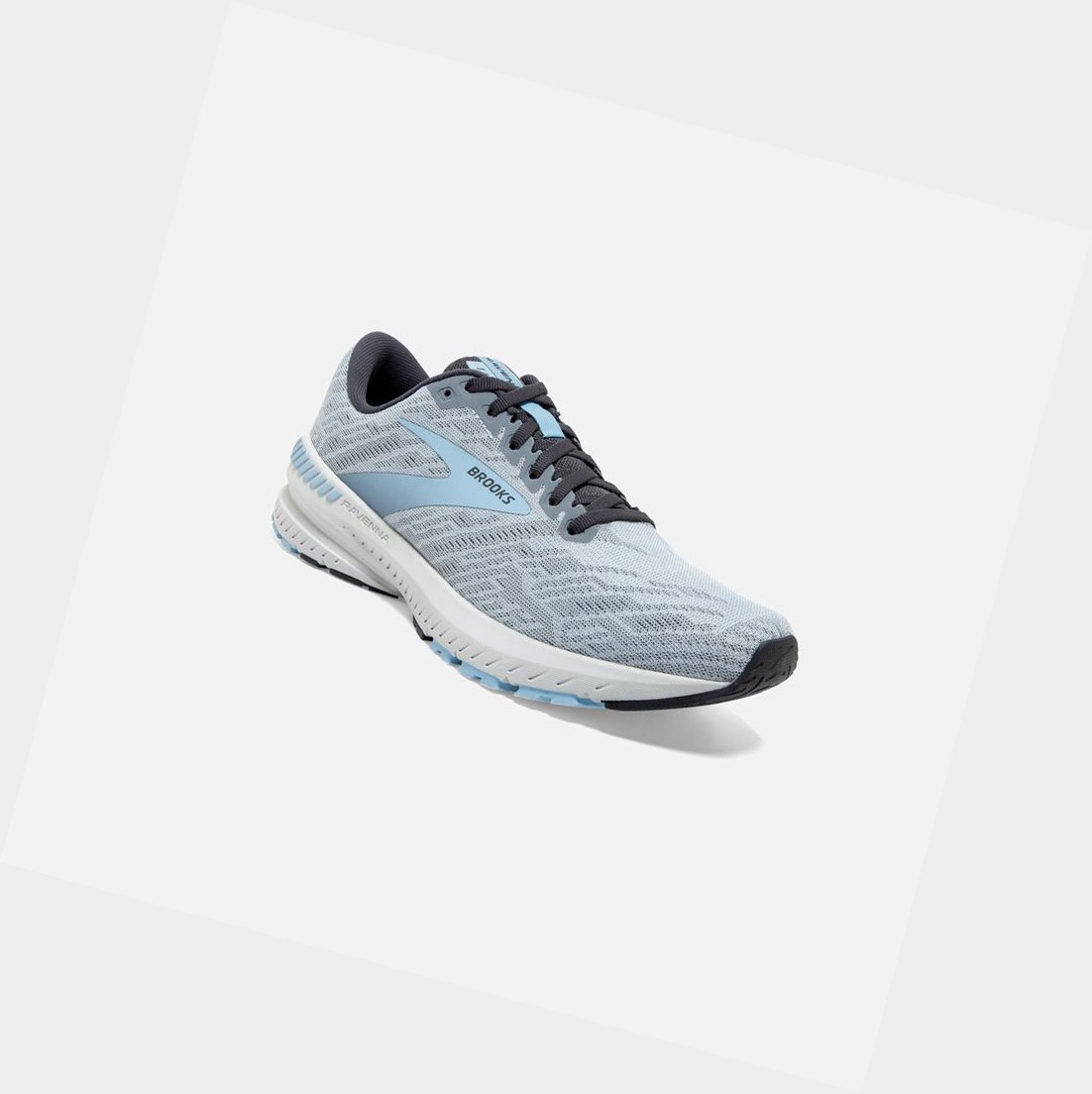 Zapatillas Running Carretera Brooks Ravenna 11 Mujer Azules Claro Gris | PQB879052