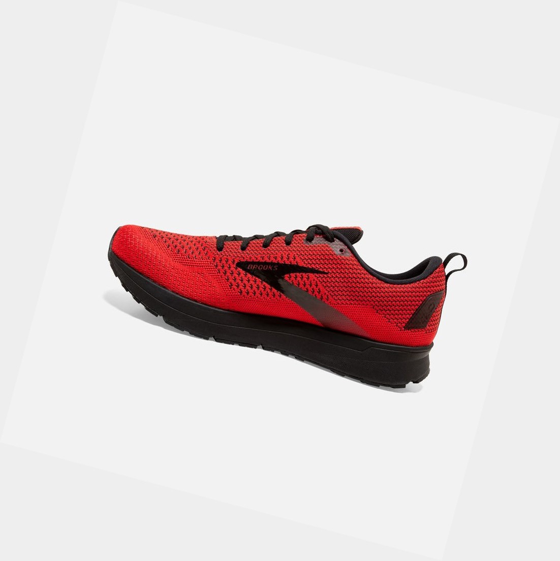 Zapatillas Running Carretera Brooks Revel 4 Hombre Rojas Negras | EAC781203