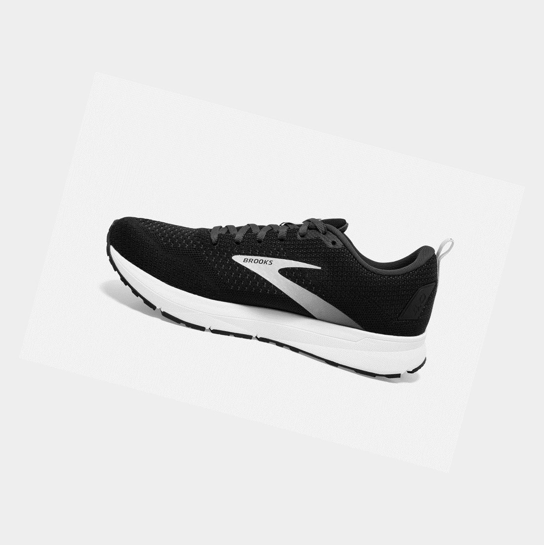 Zapatillas Running Carretera Brooks Revel 4 Hombre Negras Plateadas | OHY640192