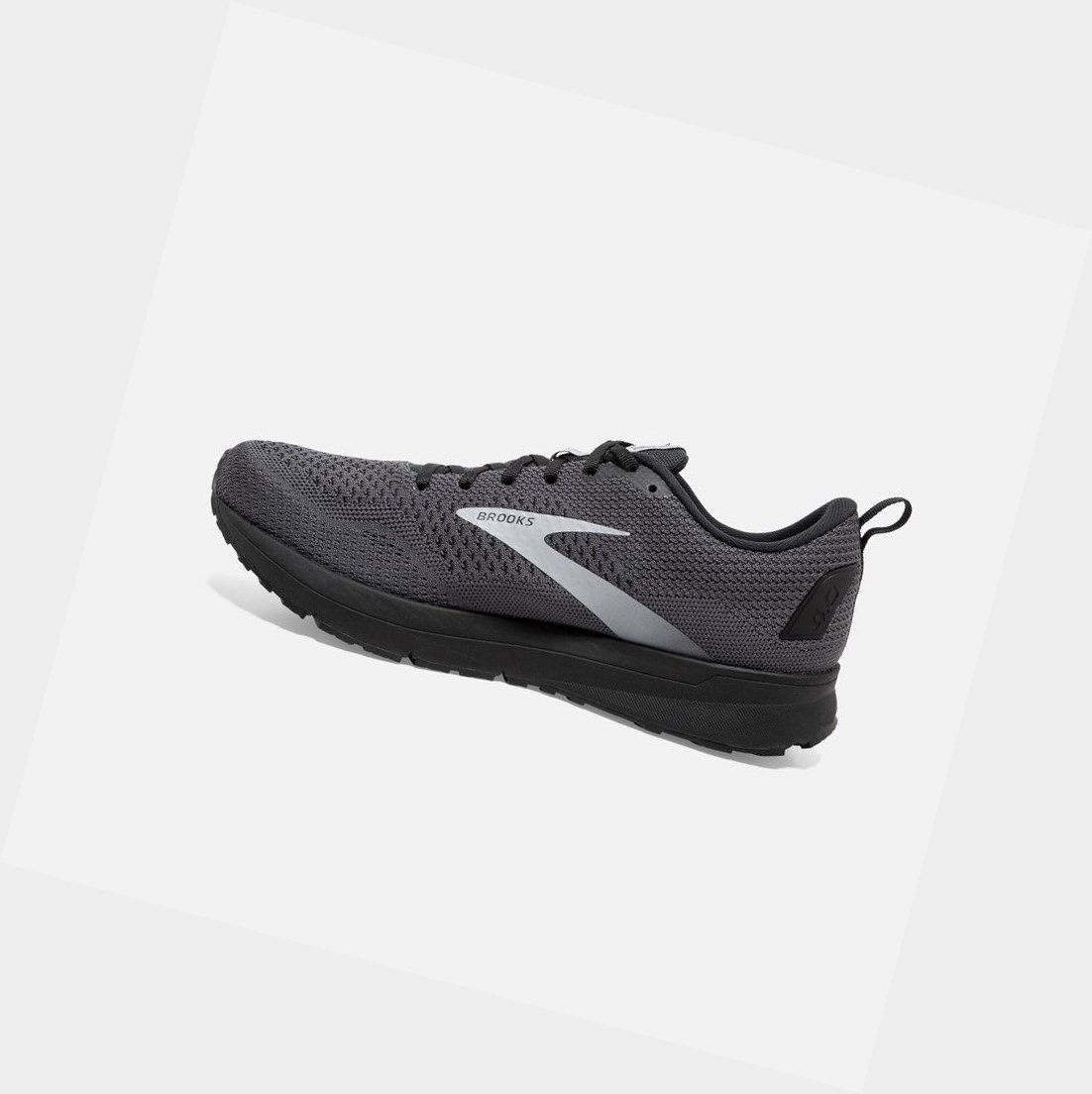 Zapatillas Running Carretera Brooks Revel 4 Hombre Negras Gris | VGT459836