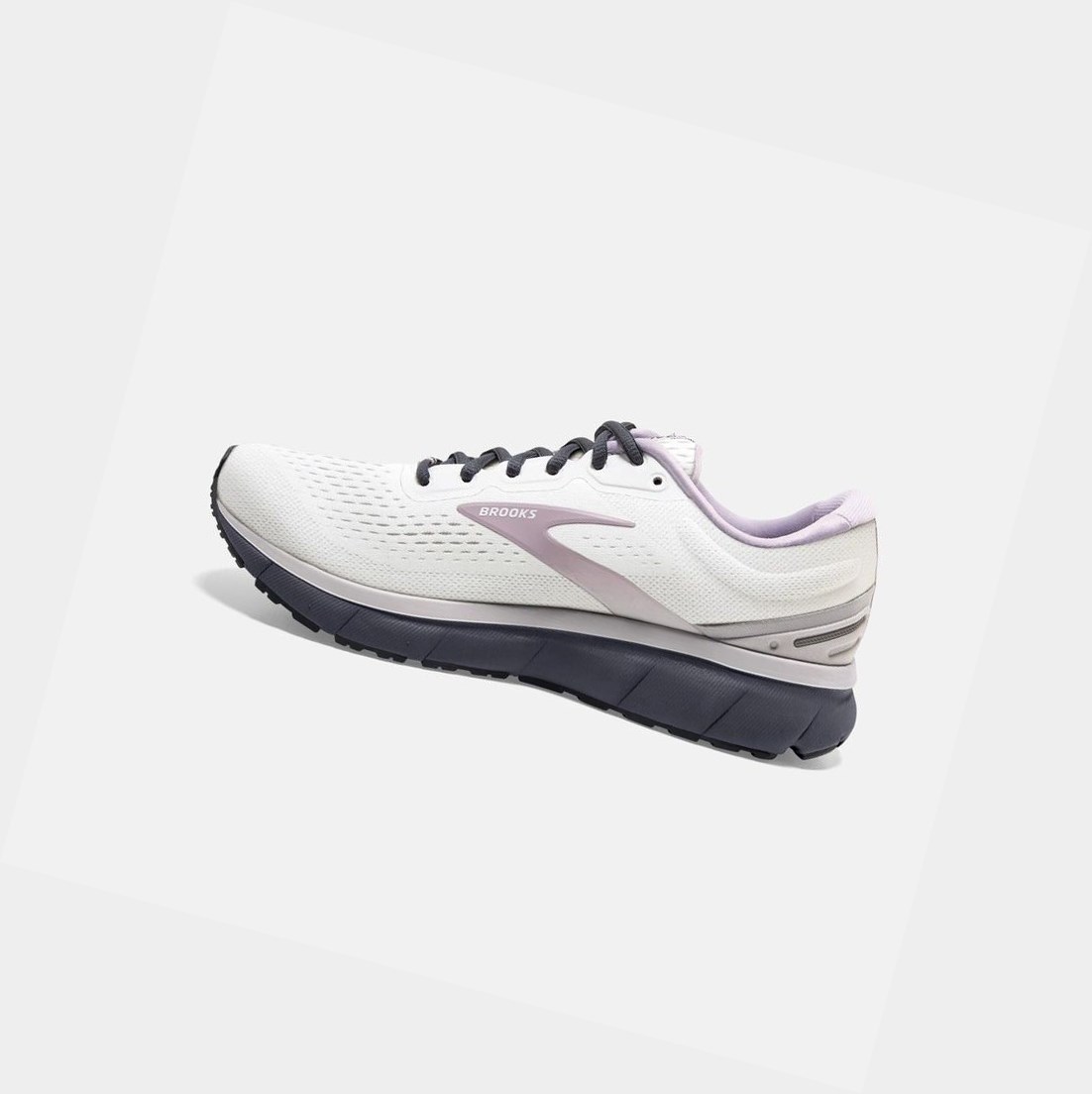 Zapatillas Running Carretera Brooks Trace Mujer Blancas Gris Azules | QVZ026589