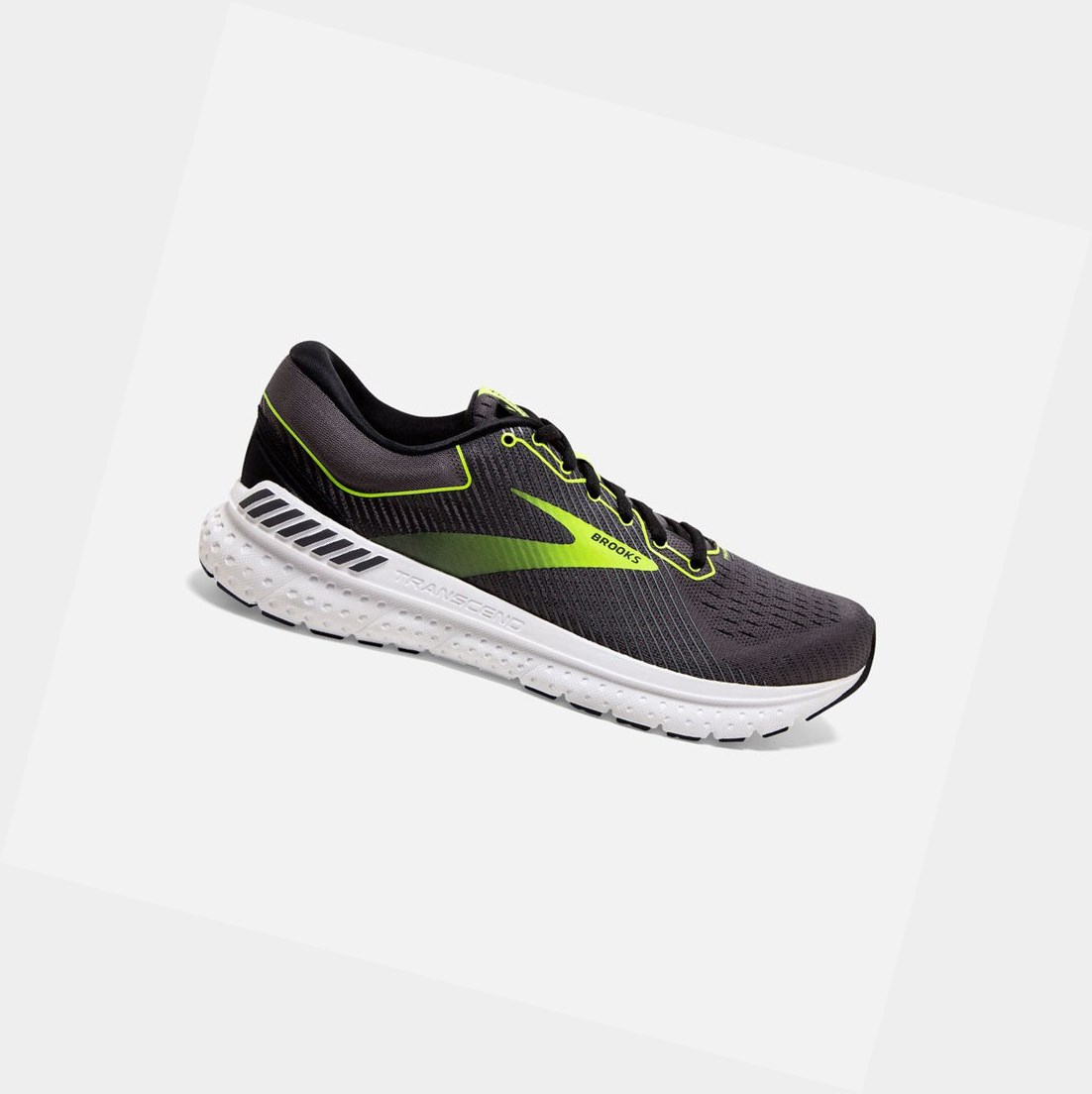 Zapatillas Running Carretera Brooks Transcend 7 Hombre Negras | JXC203541