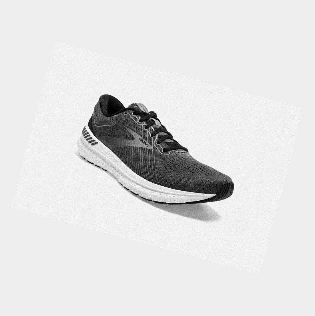 Zapatillas Running Carretera Brooks Transcend 7 Hombre Negras Gris | MEX297015