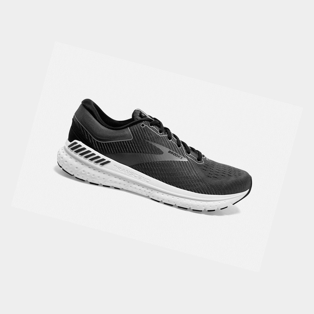 Zapatillas Running Carretera Brooks Transcend 7 Hombre Negras Gris | MEX297015