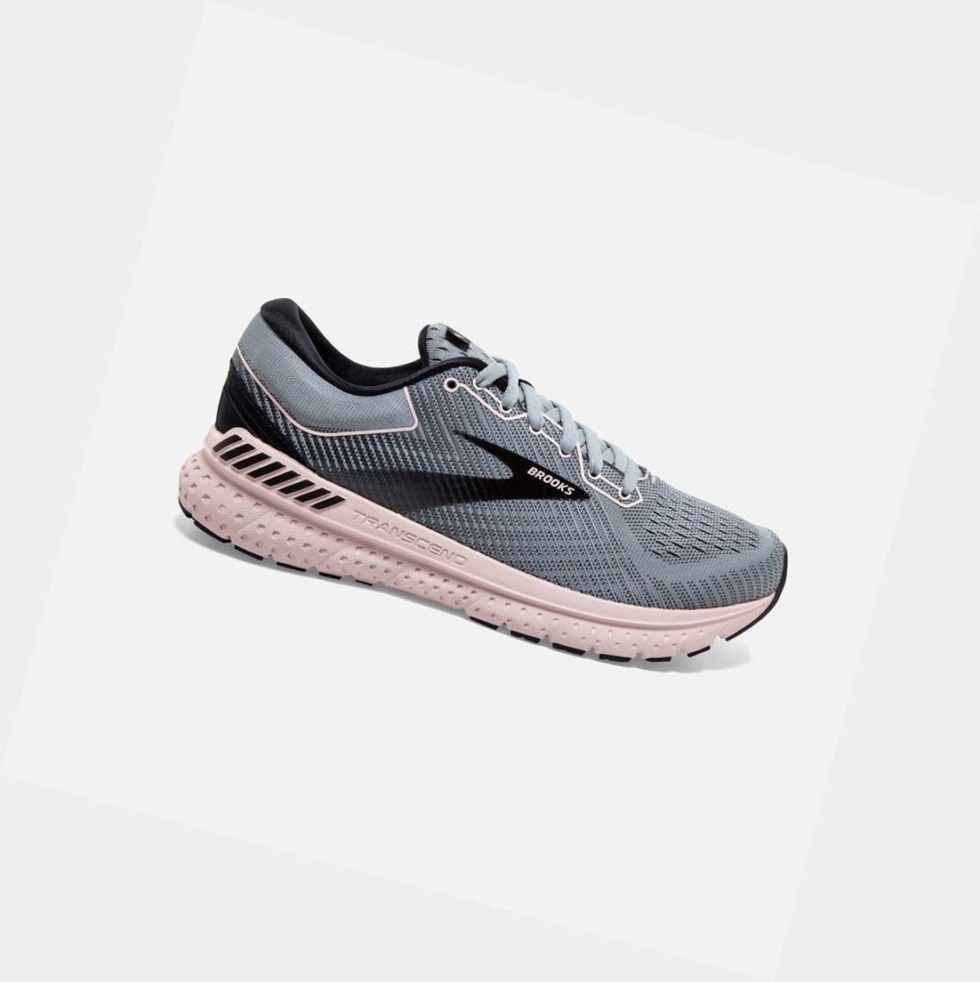 Zapatillas Running Carretera Brooks Transcend 7 Mujer Gris Negras | WXT839267