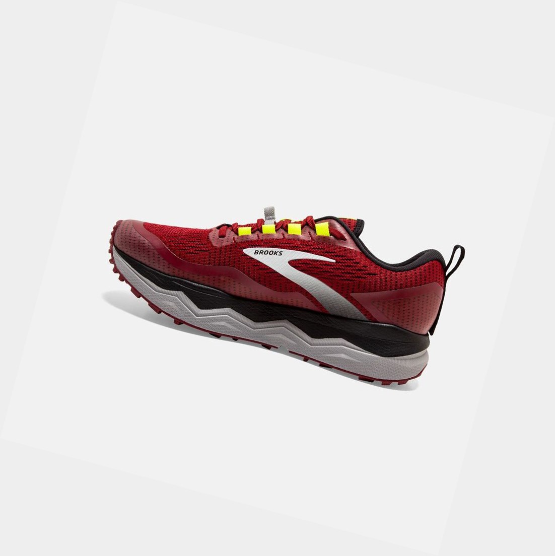 Zapatos Trail Brooks Caldera 5 Hombre Rojas Negras | EGQ954103