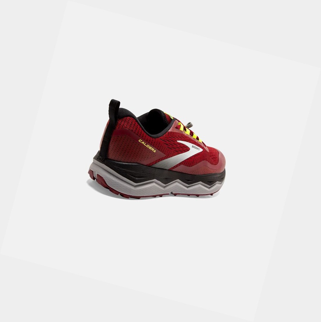 Zapatos Trail Brooks Caldera 5 Hombre Rojas Negras | EGQ954103