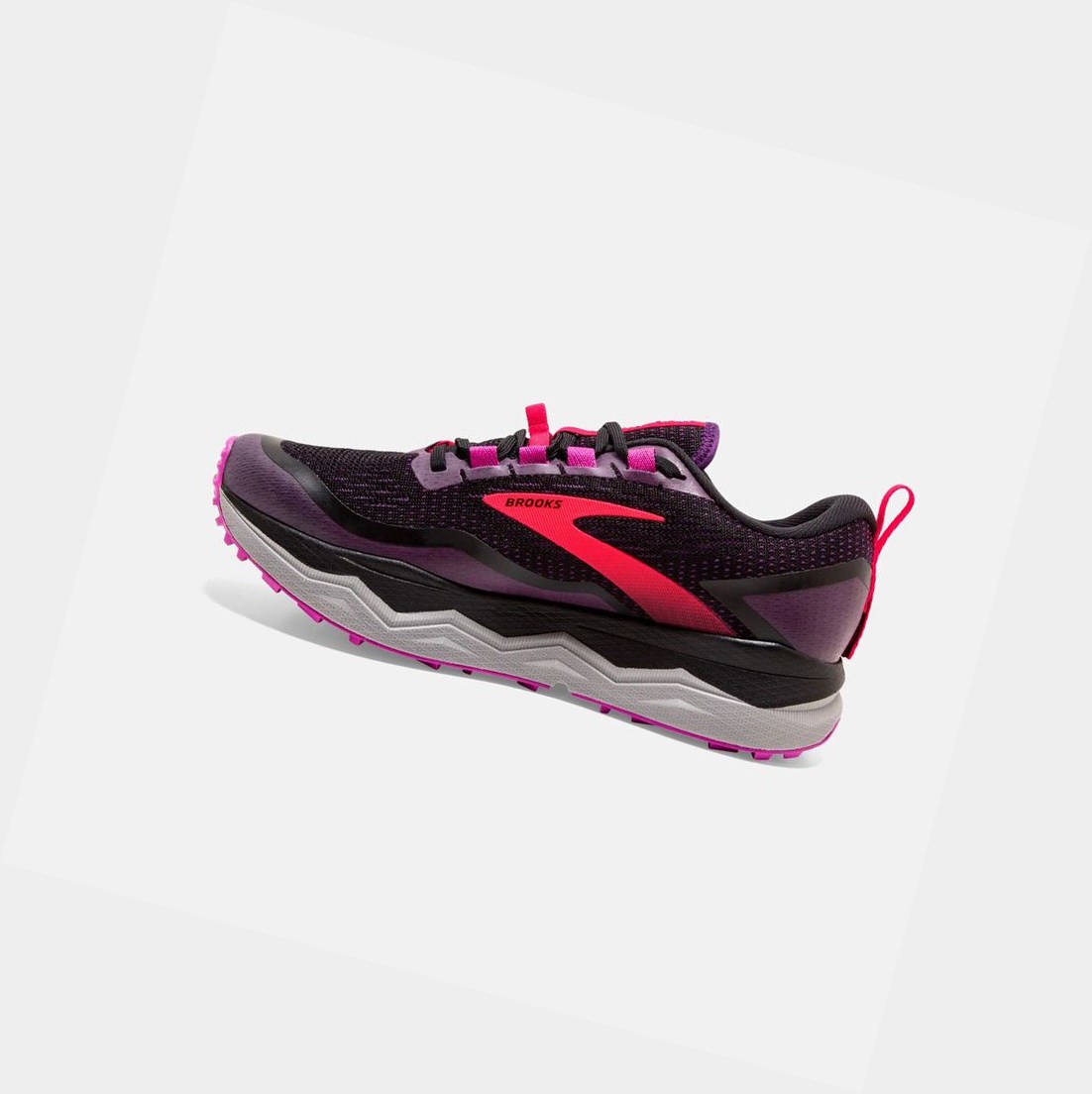 Zapatos Trail Brooks Caldera 5 Mujer Negras Moradas | RWT643179