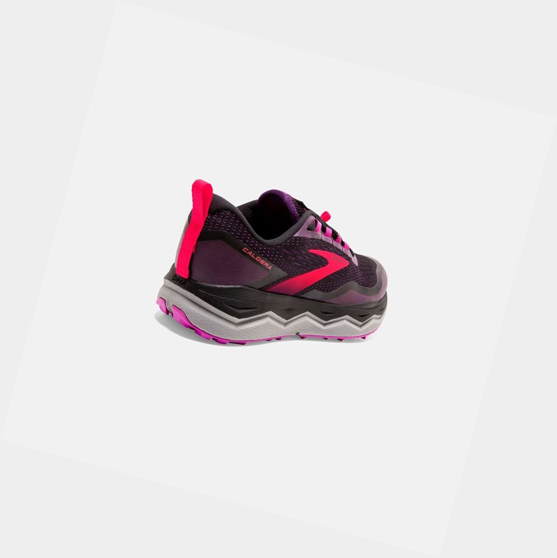 Zapatos Trail Brooks Caldera 5 Mujer Negras Moradas | RWT643179