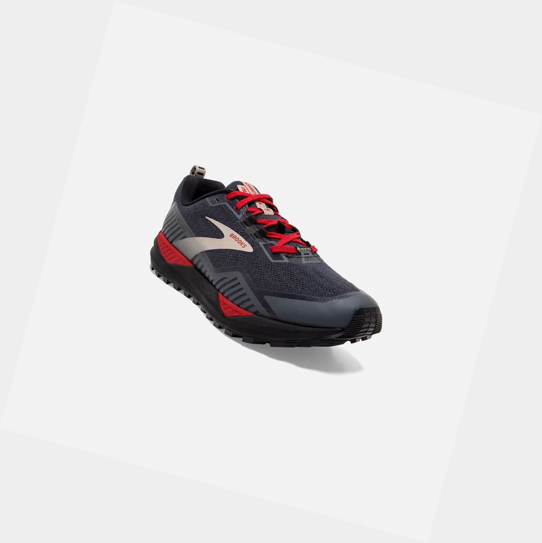 Zapatos Trail Brooks Cascadia 15 GTX Hombre Negras Rojas | HZA384065