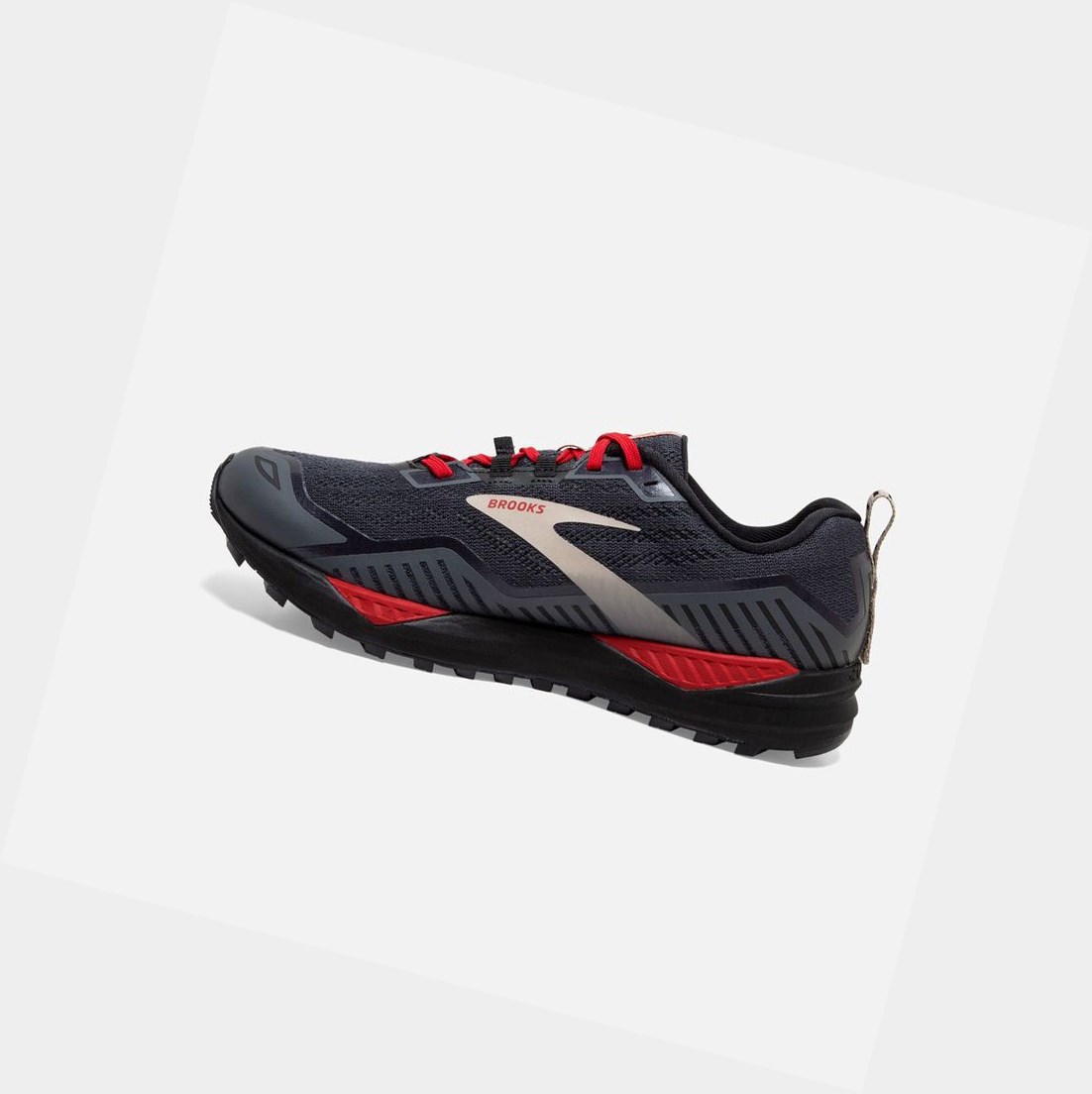 Zapatos Trail Brooks Cascadia 15 GTX Hombre Negras Rojas | HZA384065