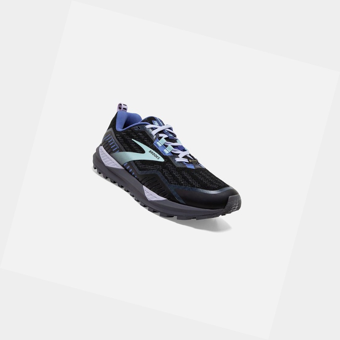 Zapatos Trail Brooks Cascadia 15 GTX Mujer Negras Azules | BUS186024