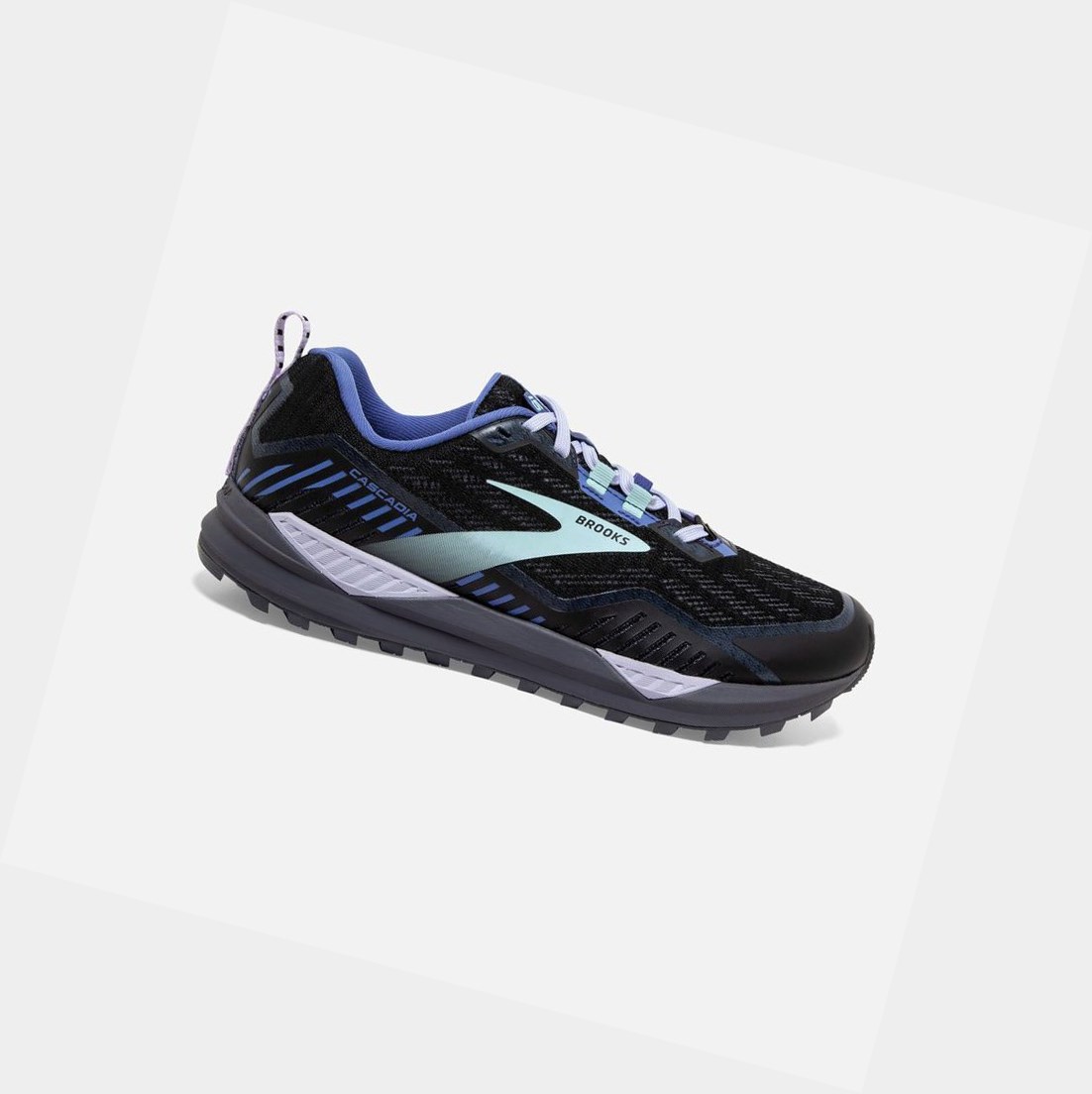 Zapatos Trail Brooks Cascadia 15 GTX Mujer Negras Azules | BUS186024