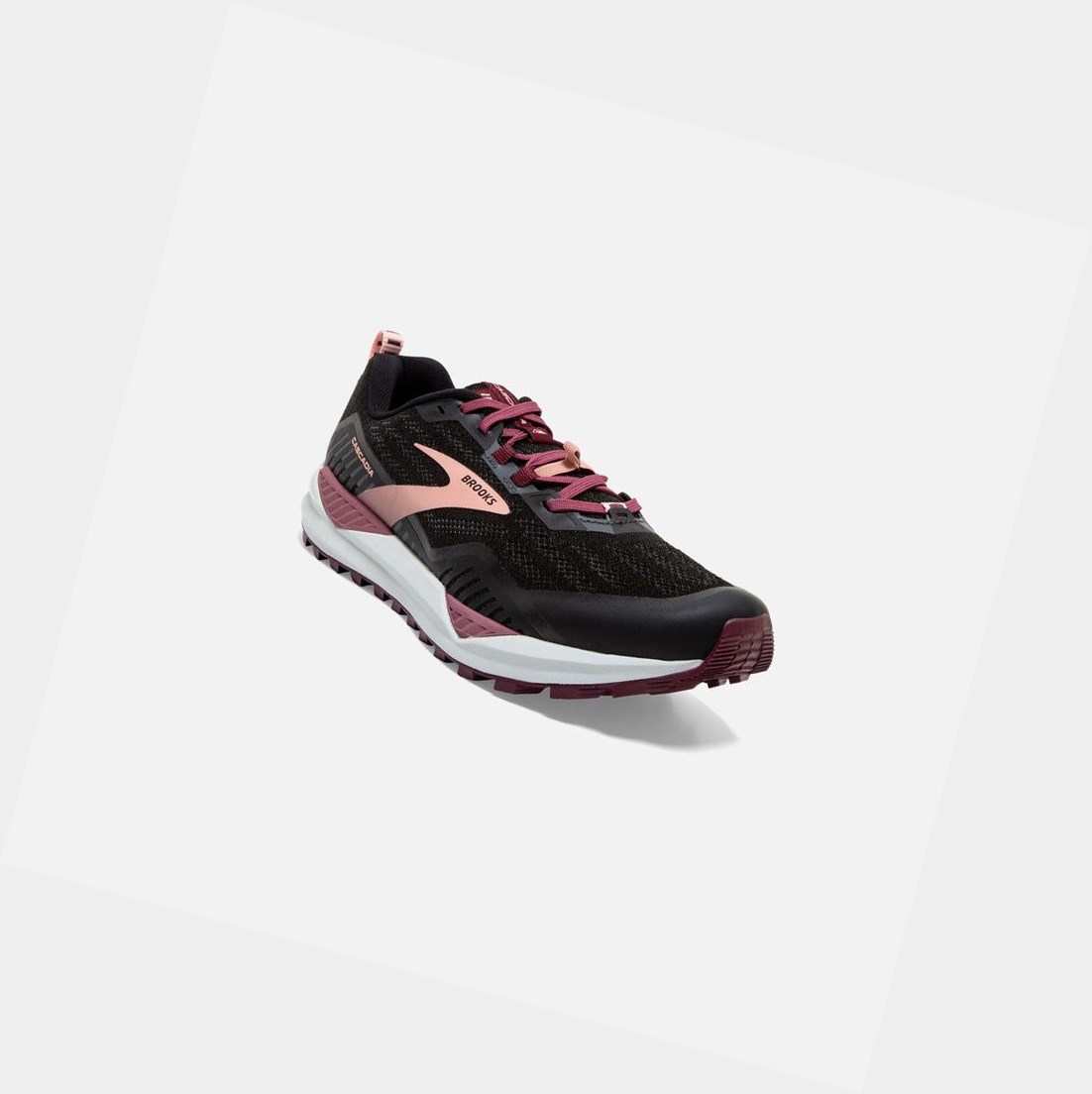 Zapatos Trail Brooks Cascadia 15 Mujer Negras Coral | PJT072136